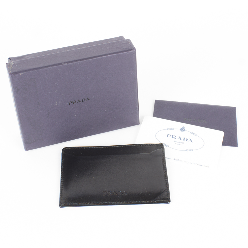 Prada Leather Credit Card Case