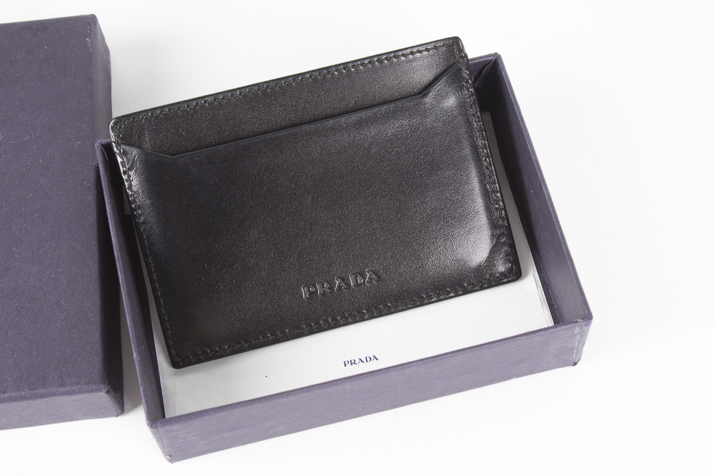 Prada Leather Credit Card Case