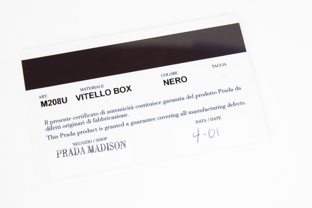 Prada Leather Credit Card Case