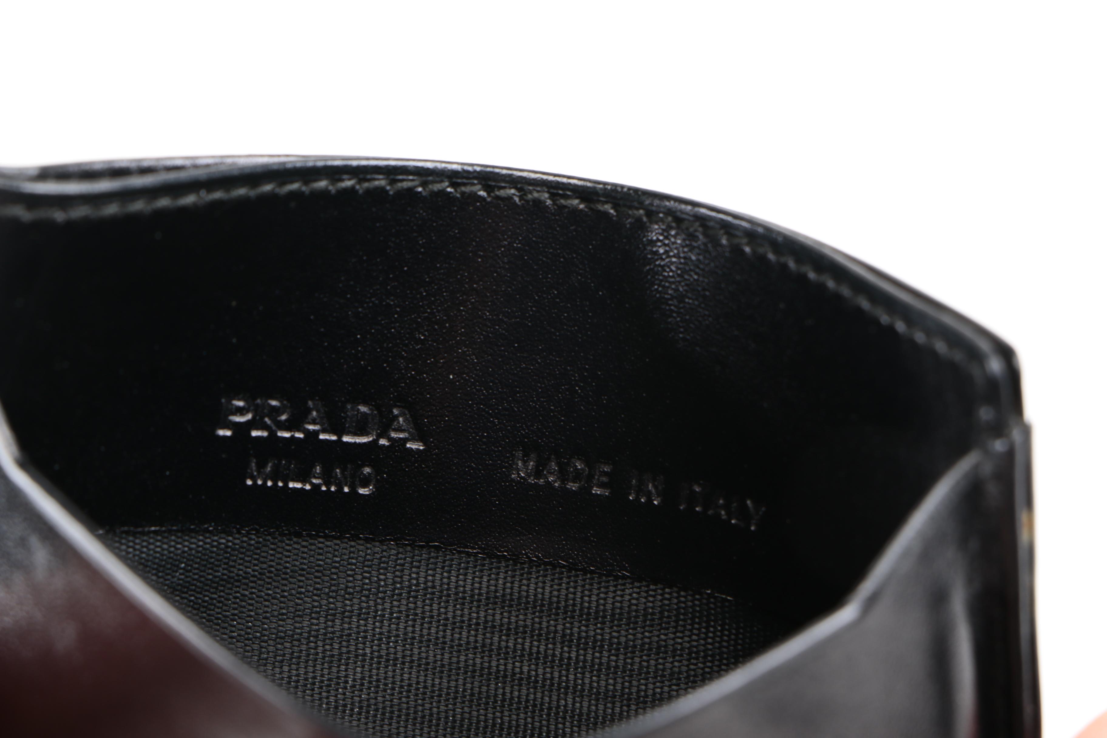 Prada Leather Credit Card Case
