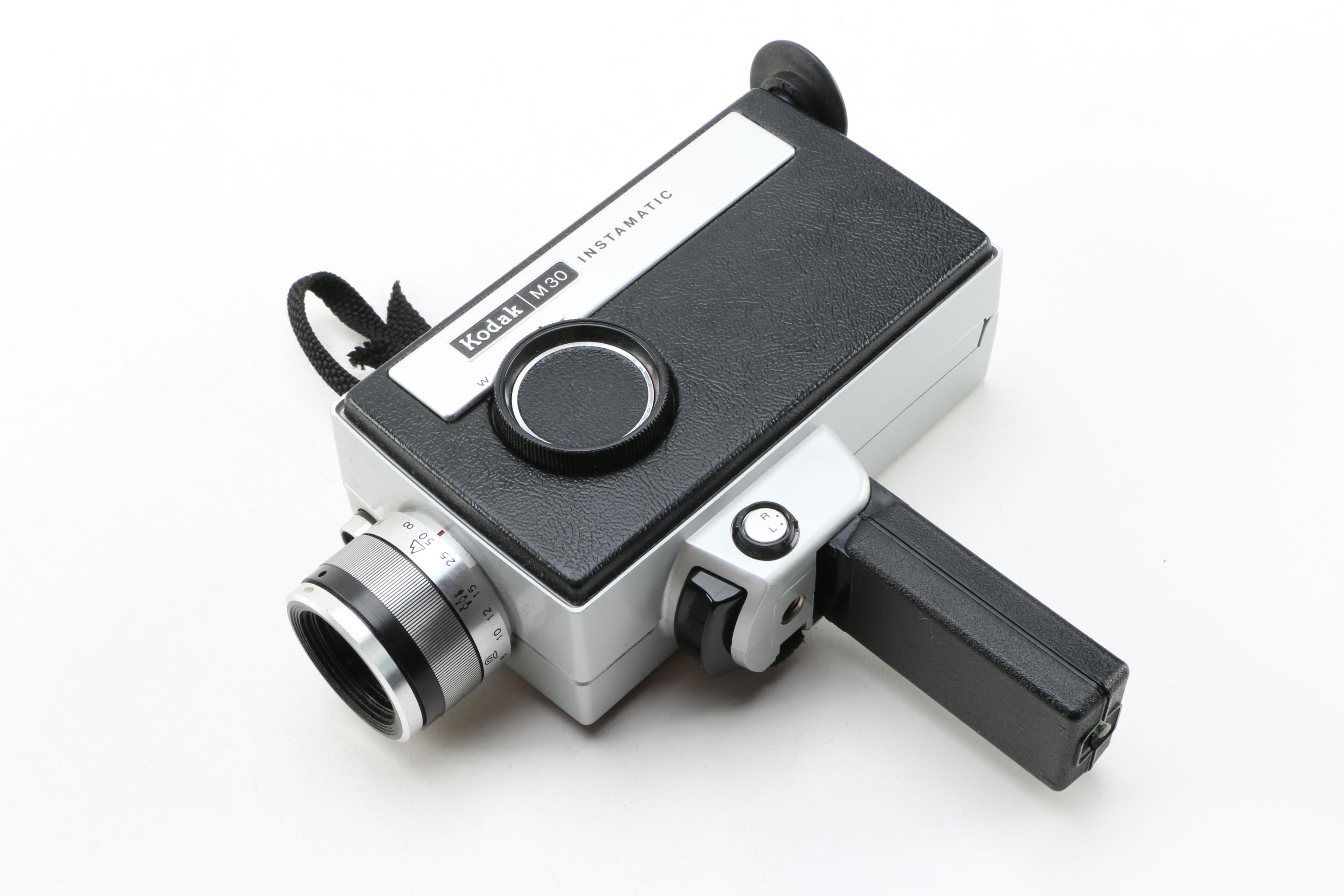 Kodak M30 Instamatic Movie Camera with Case and Accessories