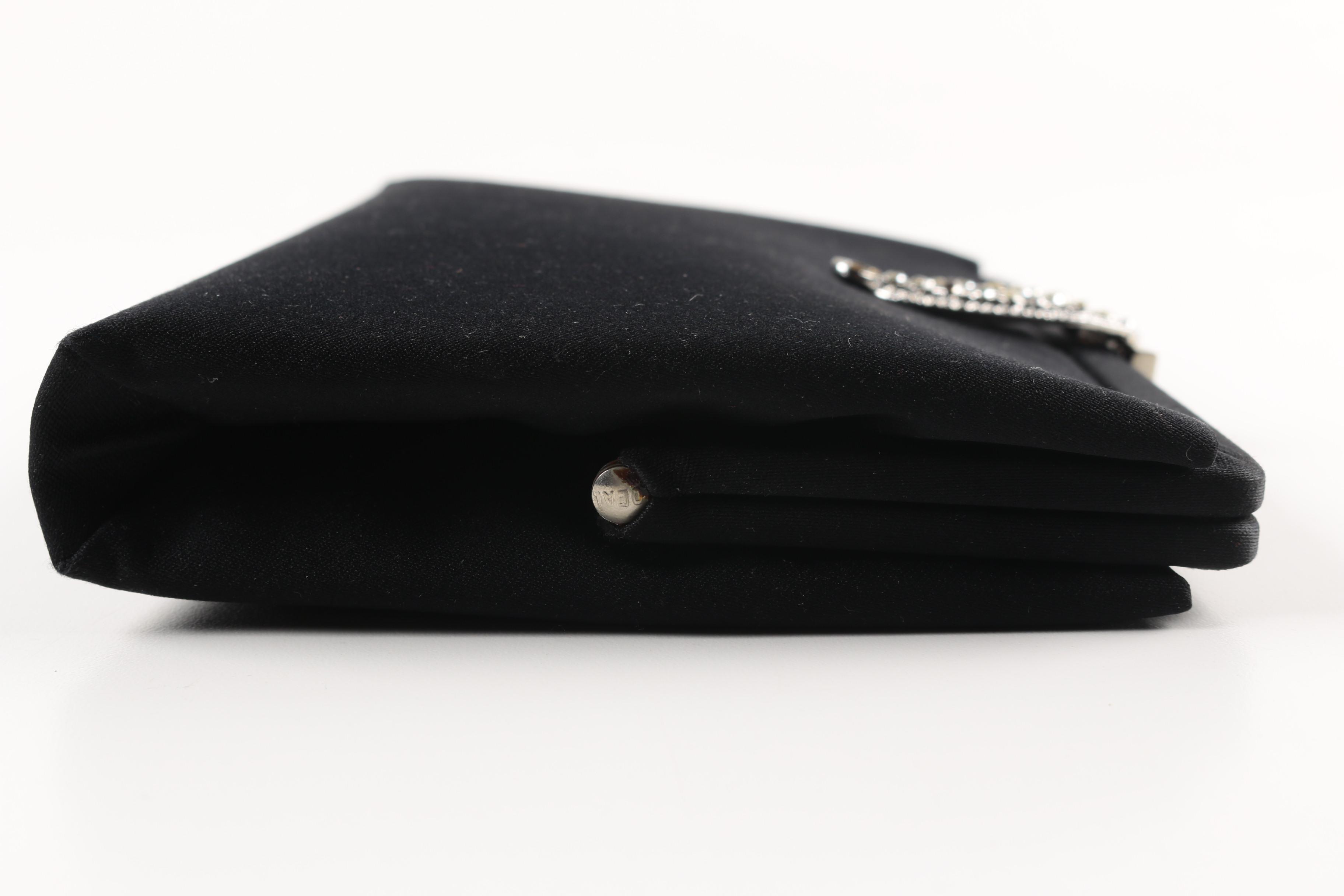 Givenchy Black Satin Evening Bag
