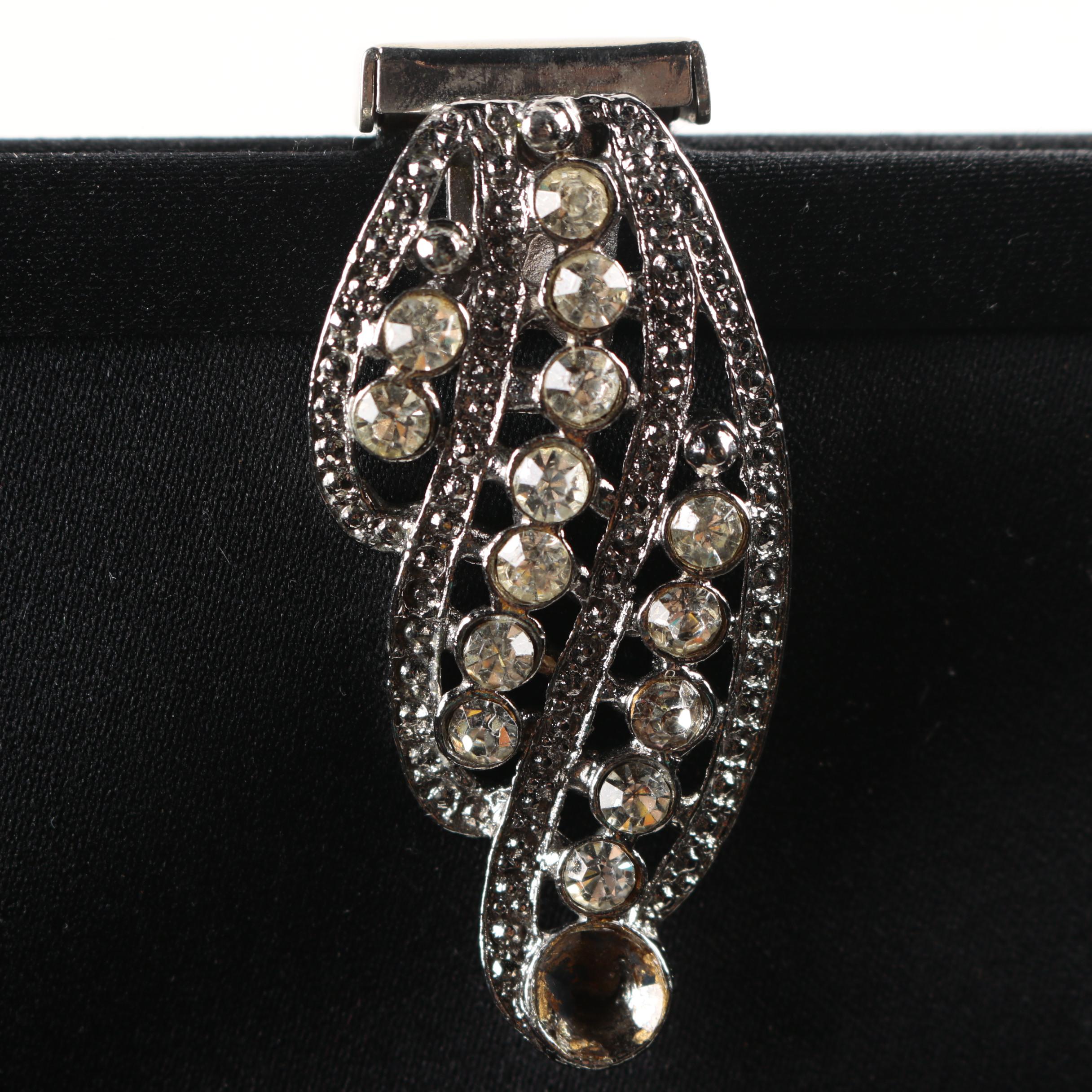 Givenchy Black Satin Evening Bag