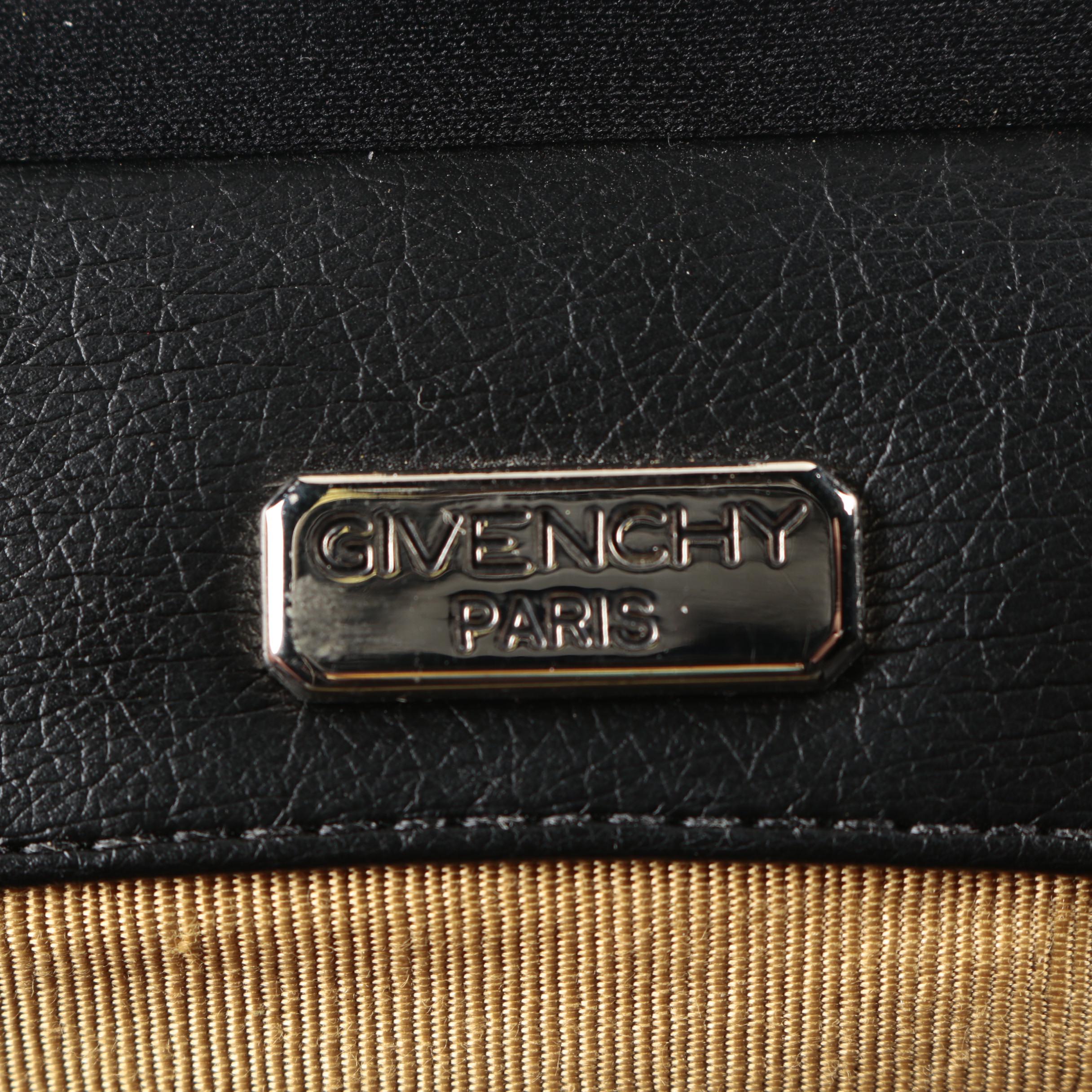 Givenchy Black Satin Evening Bag