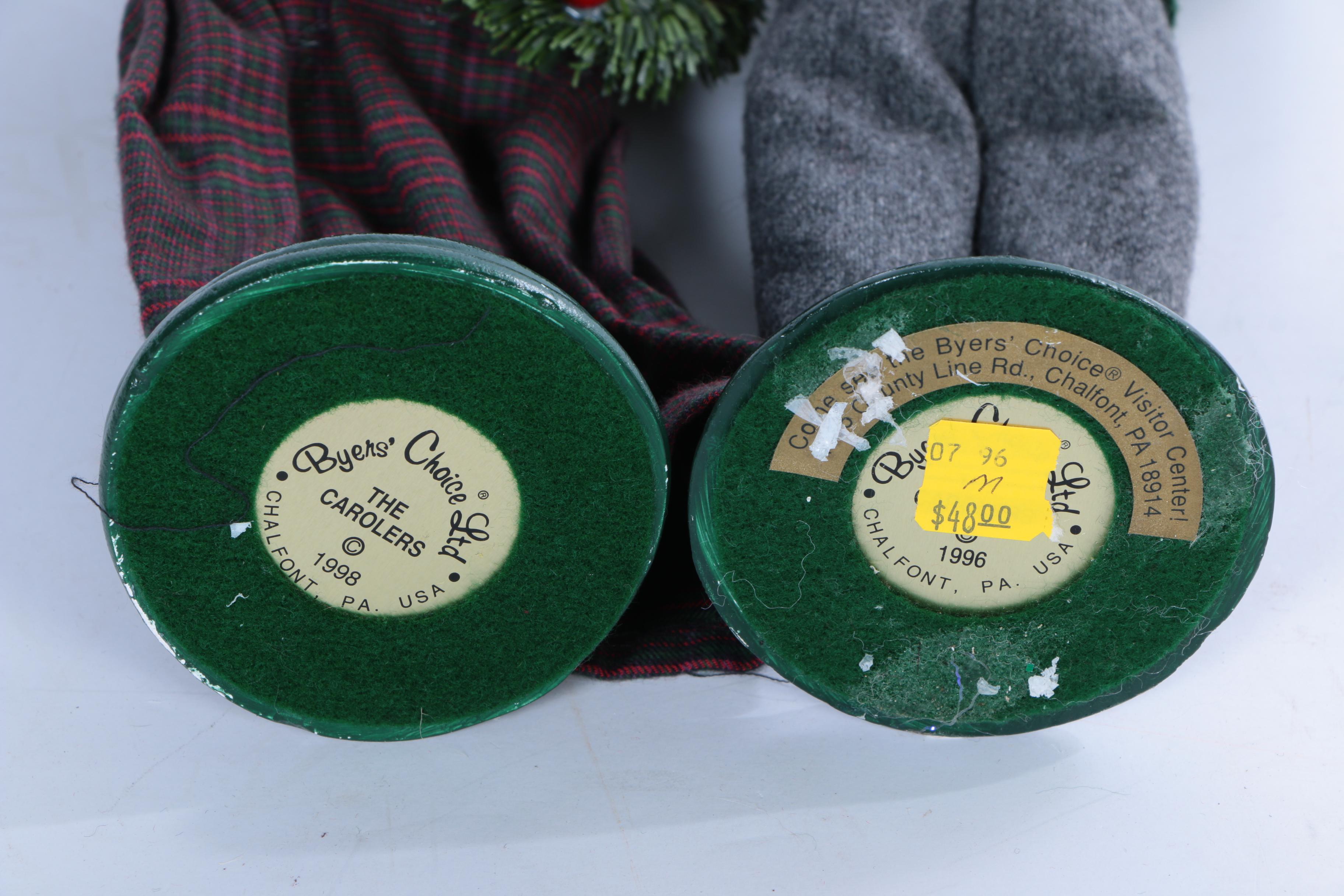 Collection of Byer's Choice Ltd. "The Carolers" Seasonal Figurines