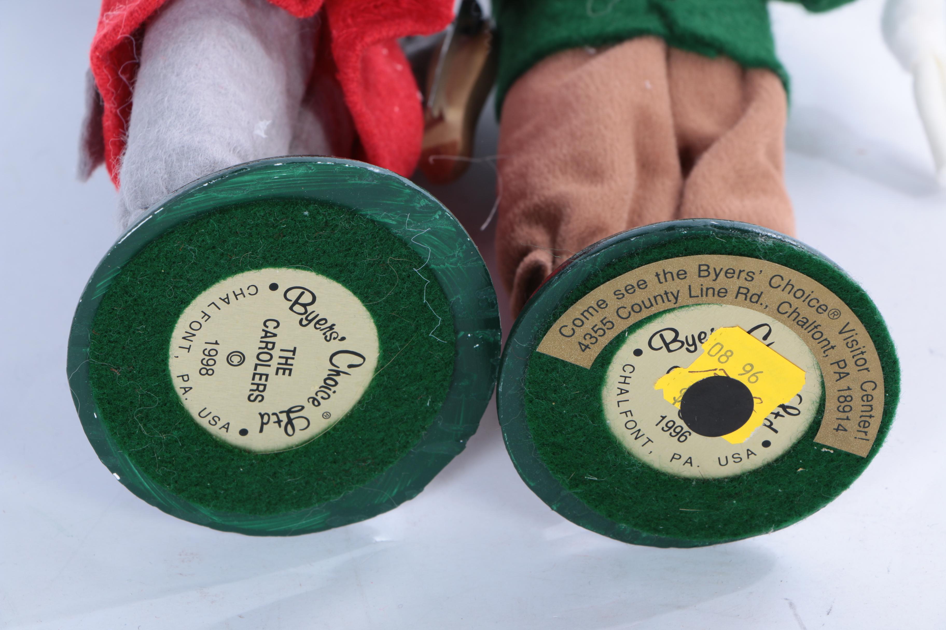 Collection of Byer's Choice Ltd. "The Carolers" Seasonal Figurines