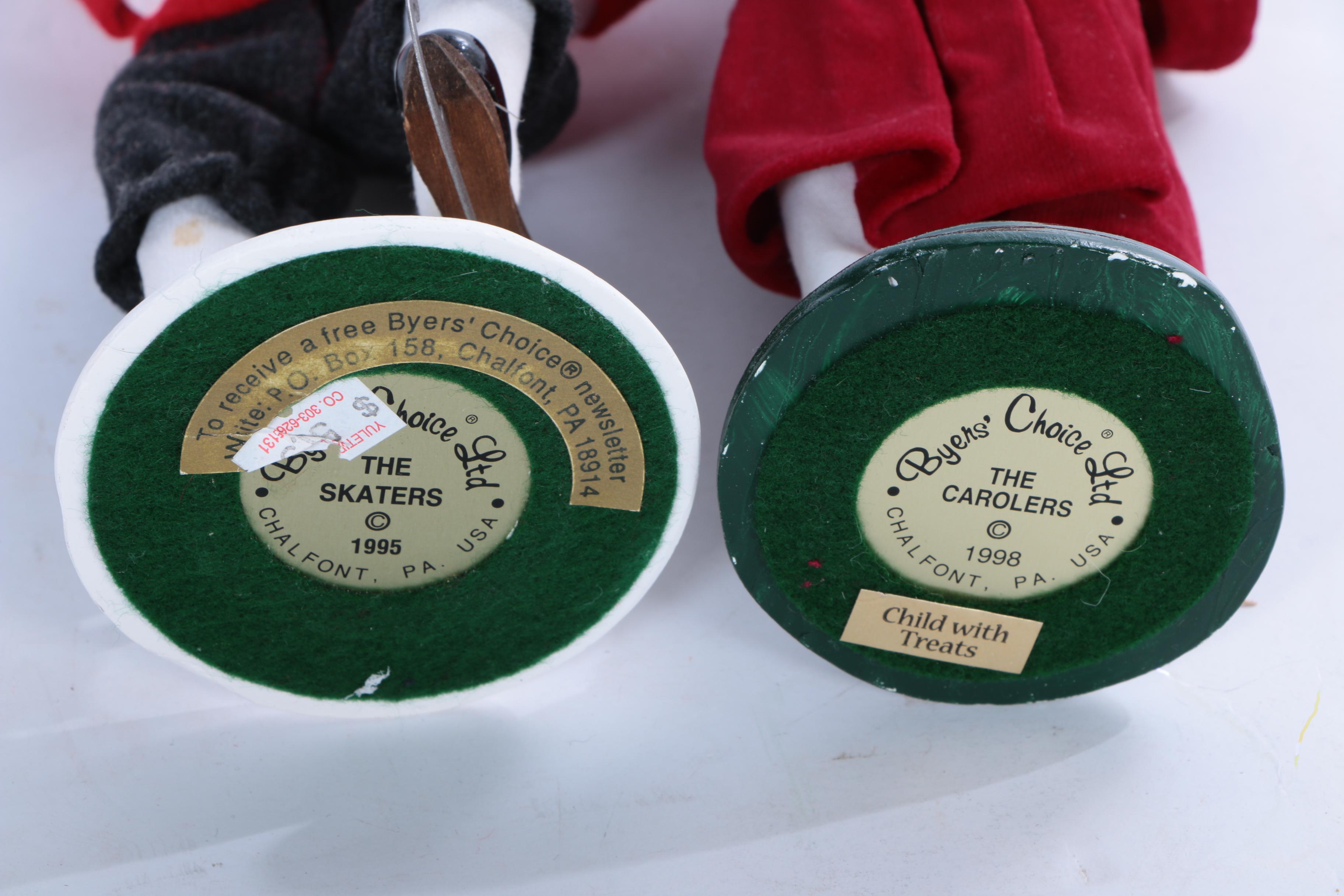 Collection of Byer's Choice Ltd. "The Carolers" Seasonal Figurines