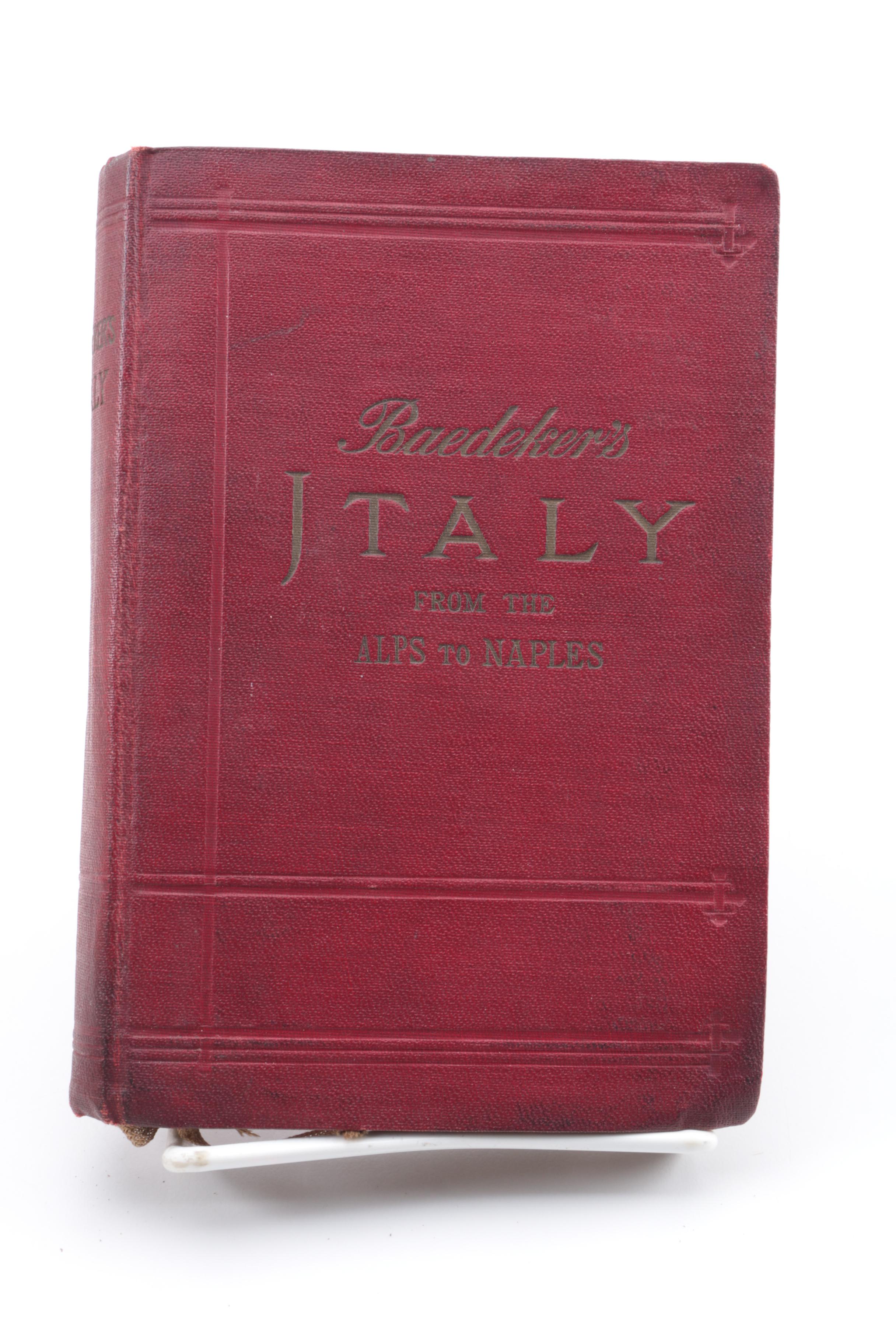 Antique Baedeker's Travel Handbooks