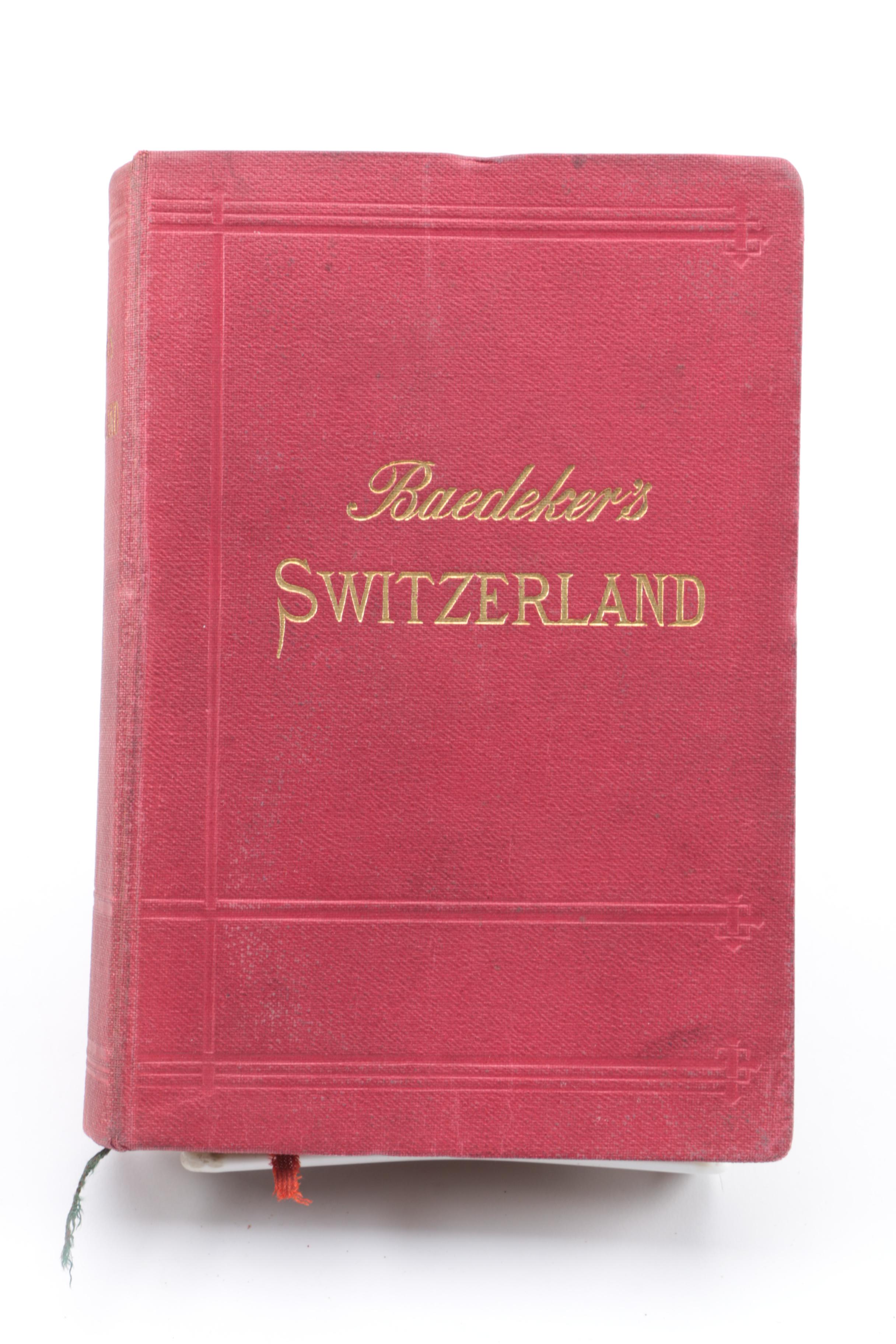 Antique Baedeker's Travel Handbooks