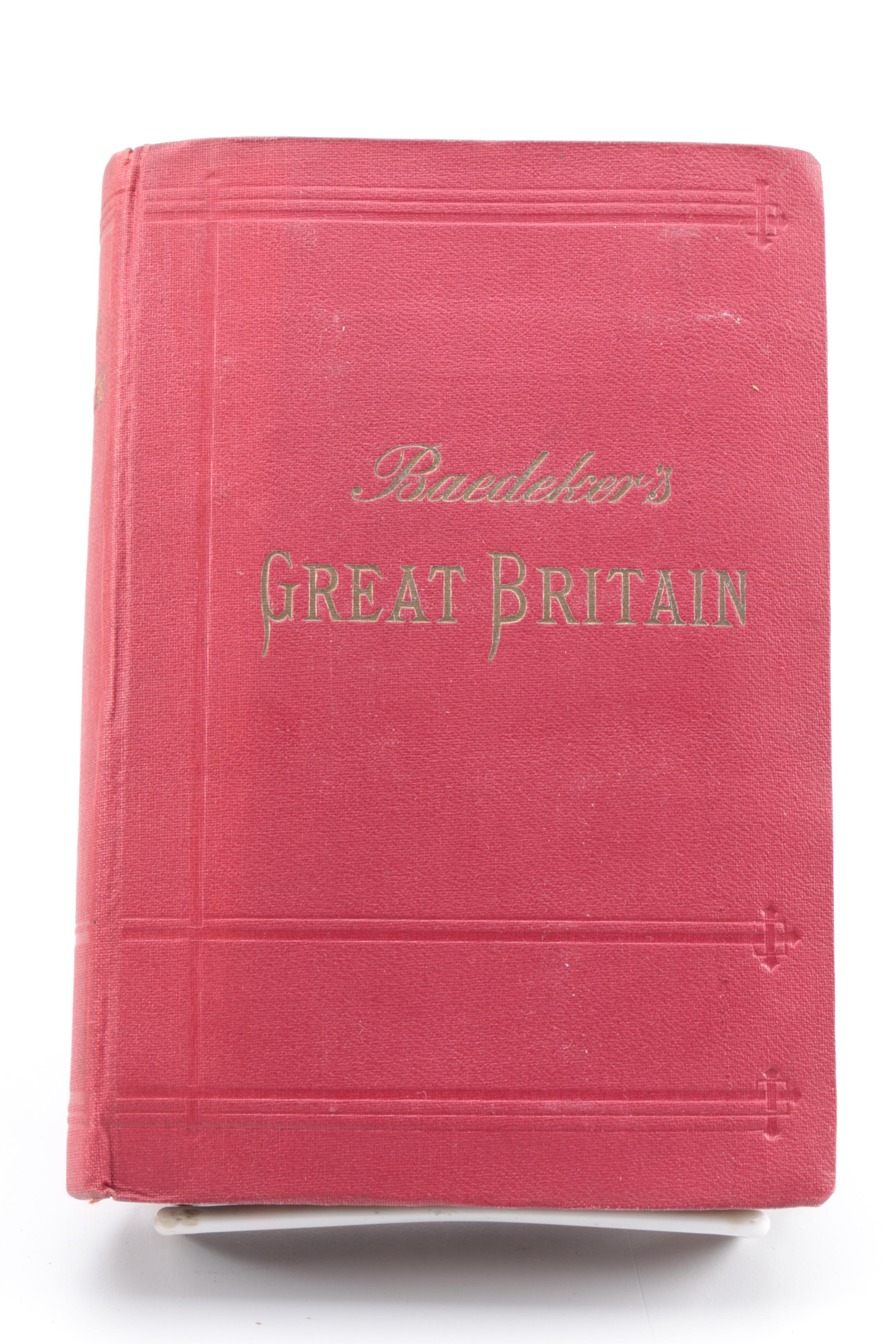 Antique Baedeker's Travel Handbooks