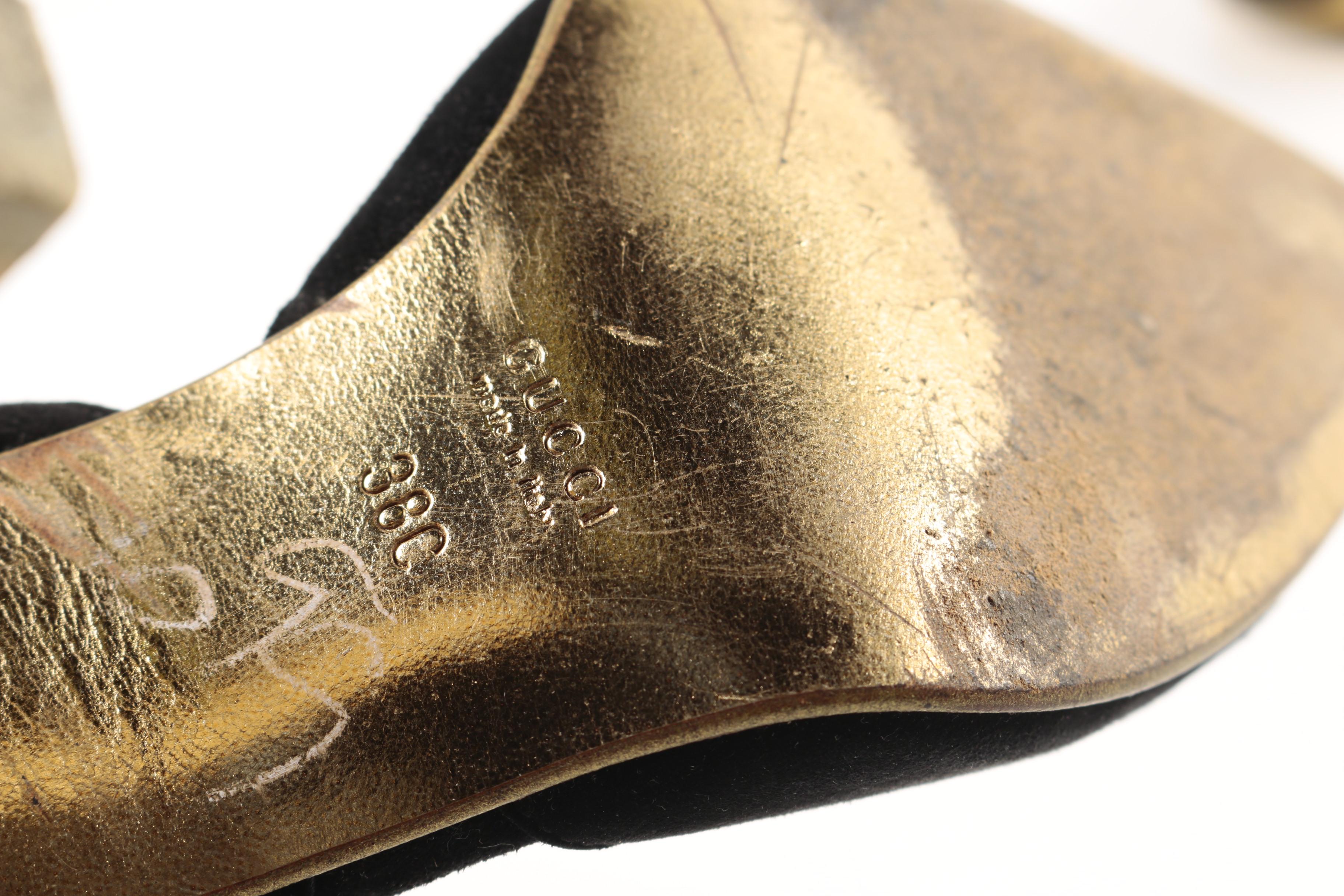 Gucci Black Slingback Heels