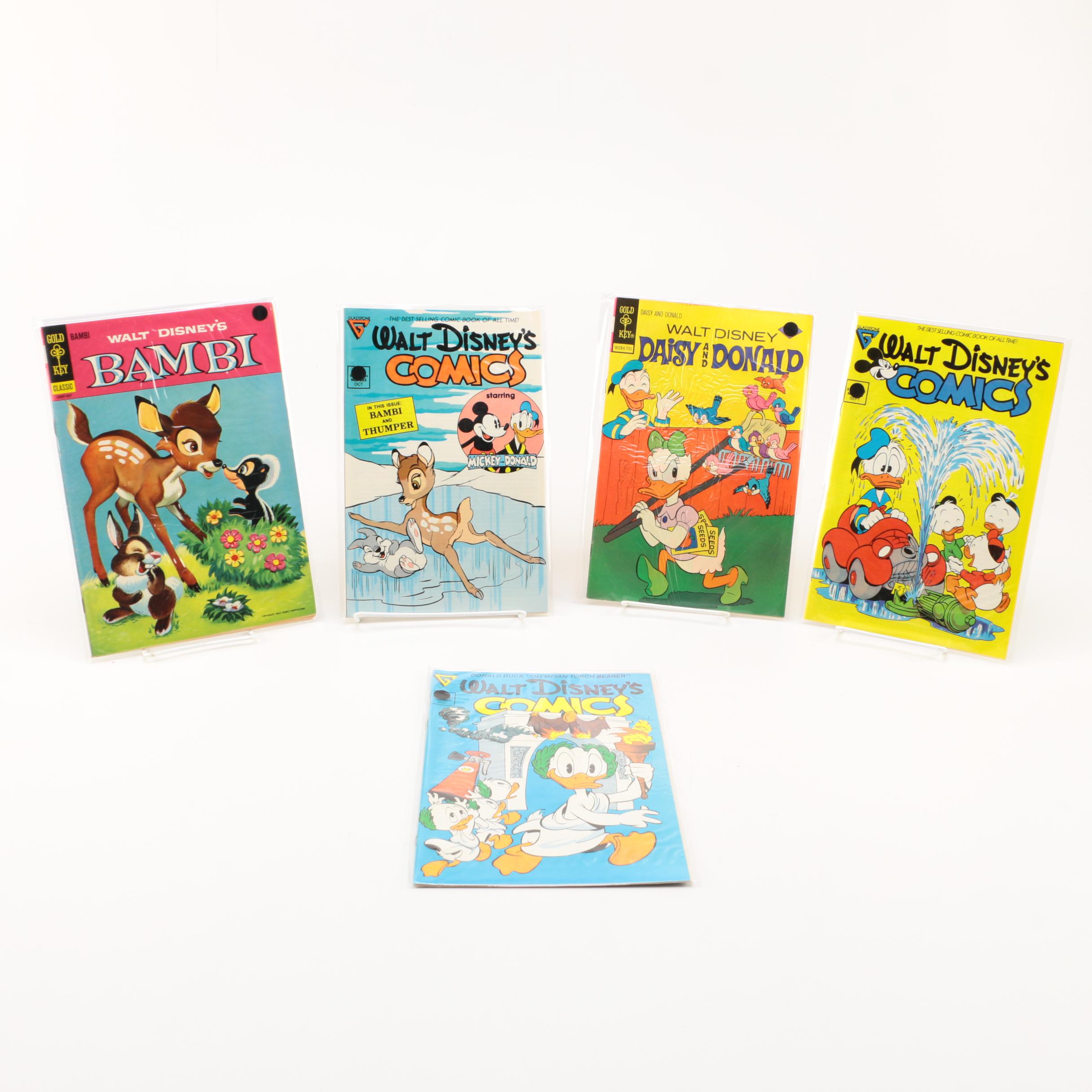 Vintage Bambi and Donald Duck Comic Books