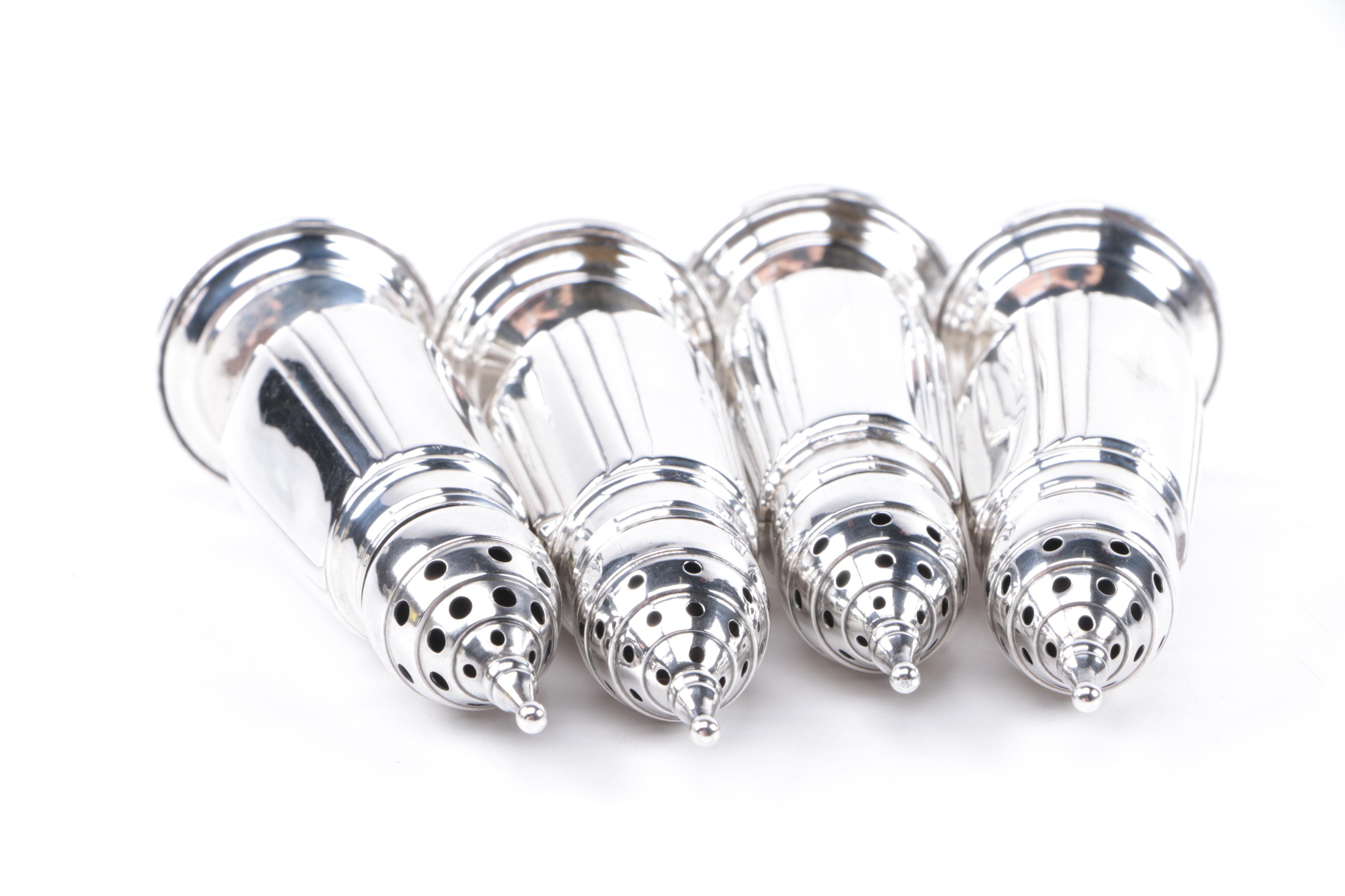 Webster Company Weighted Sterling Silver Salt and Pepper Shakers