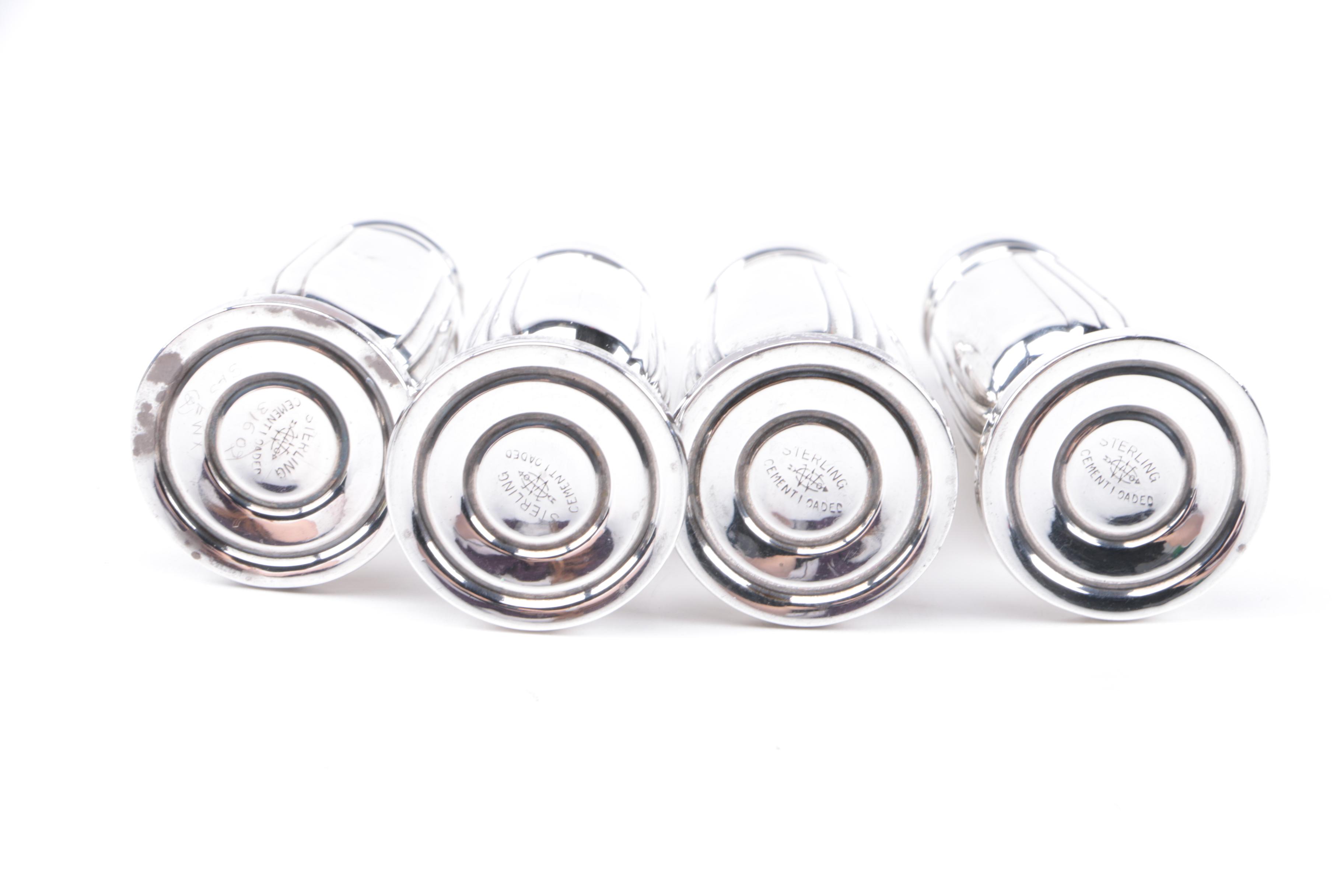 Webster Company Weighted Sterling Silver Salt and Pepper Shakers