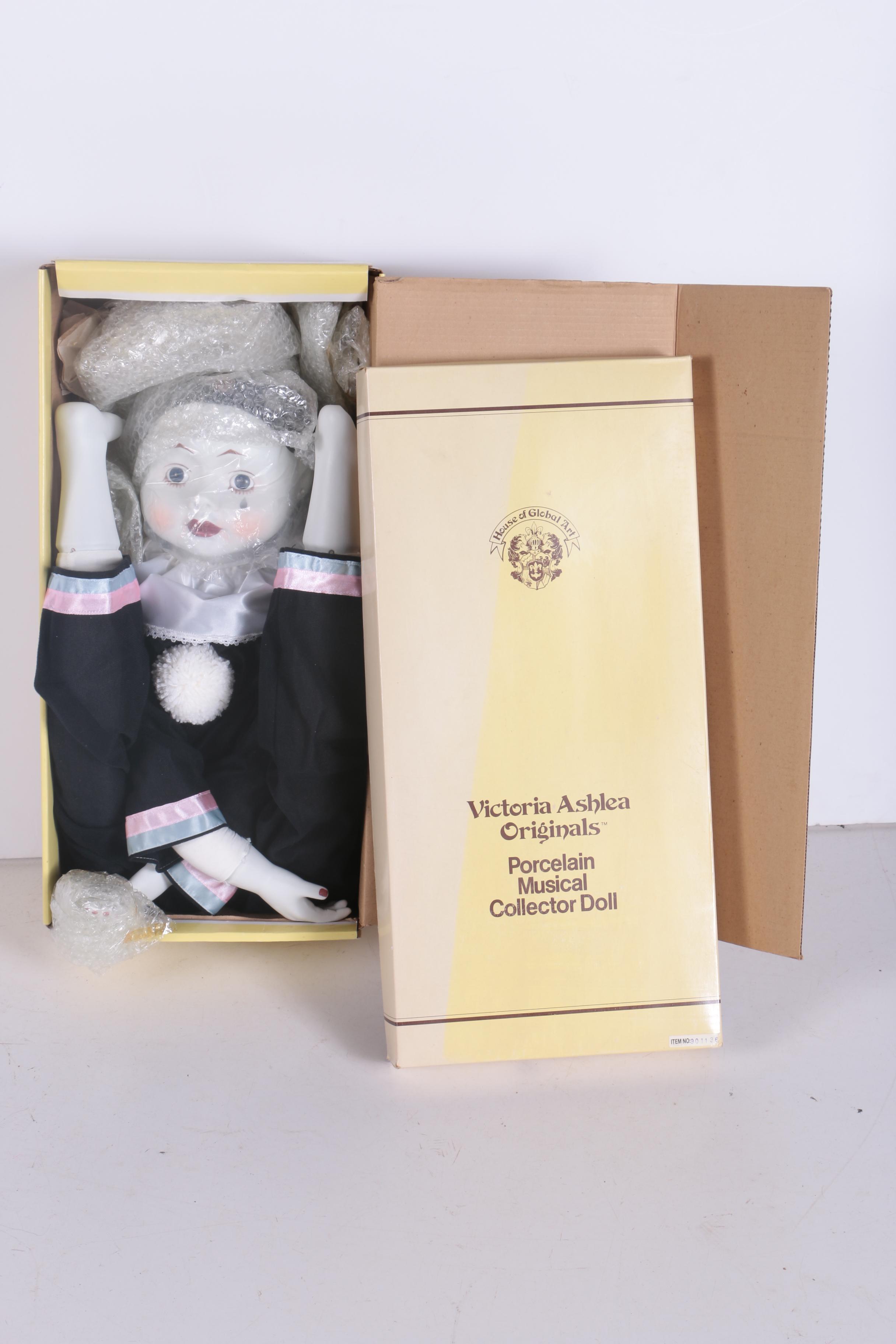 Victoria Ashlea Porcelain Musical Collector Doll