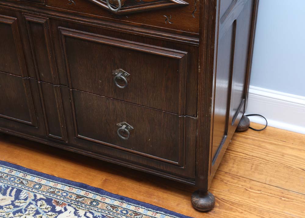 Vintage Neo-Gothic Chest of Drawers