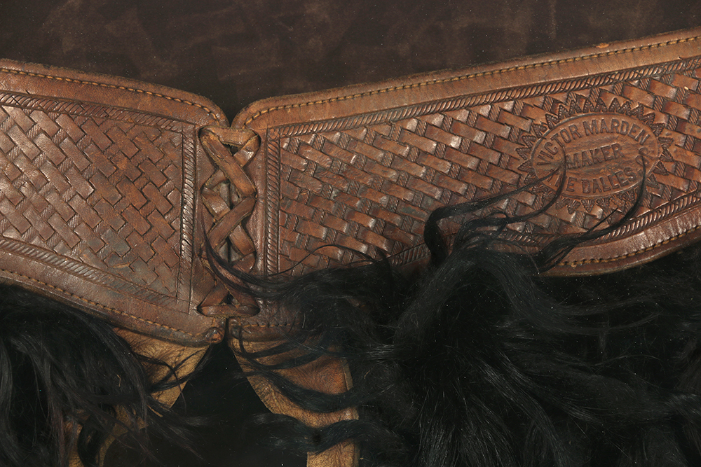 Victor Marden Angora Chaps Once Owned by 101 Trick Shooter "Tex" Cooper