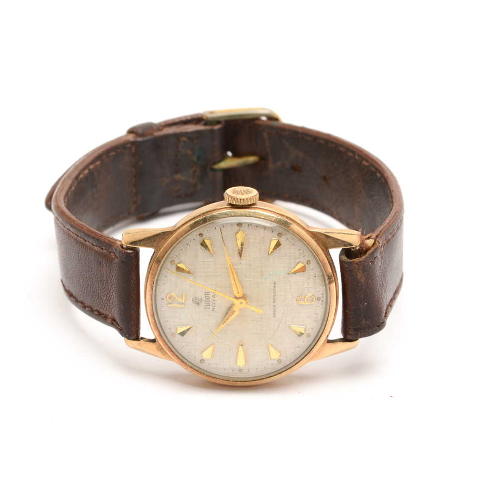 Vintage Tudor Royal for Rolex Watch with Leather Band