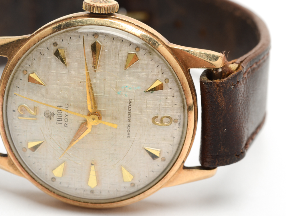 Vintage Tudor Royal for Rolex Watch with Leather Band