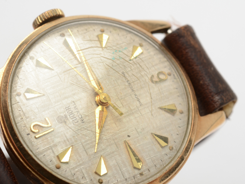 Vintage Tudor Royal for Rolex Watch with Leather Band