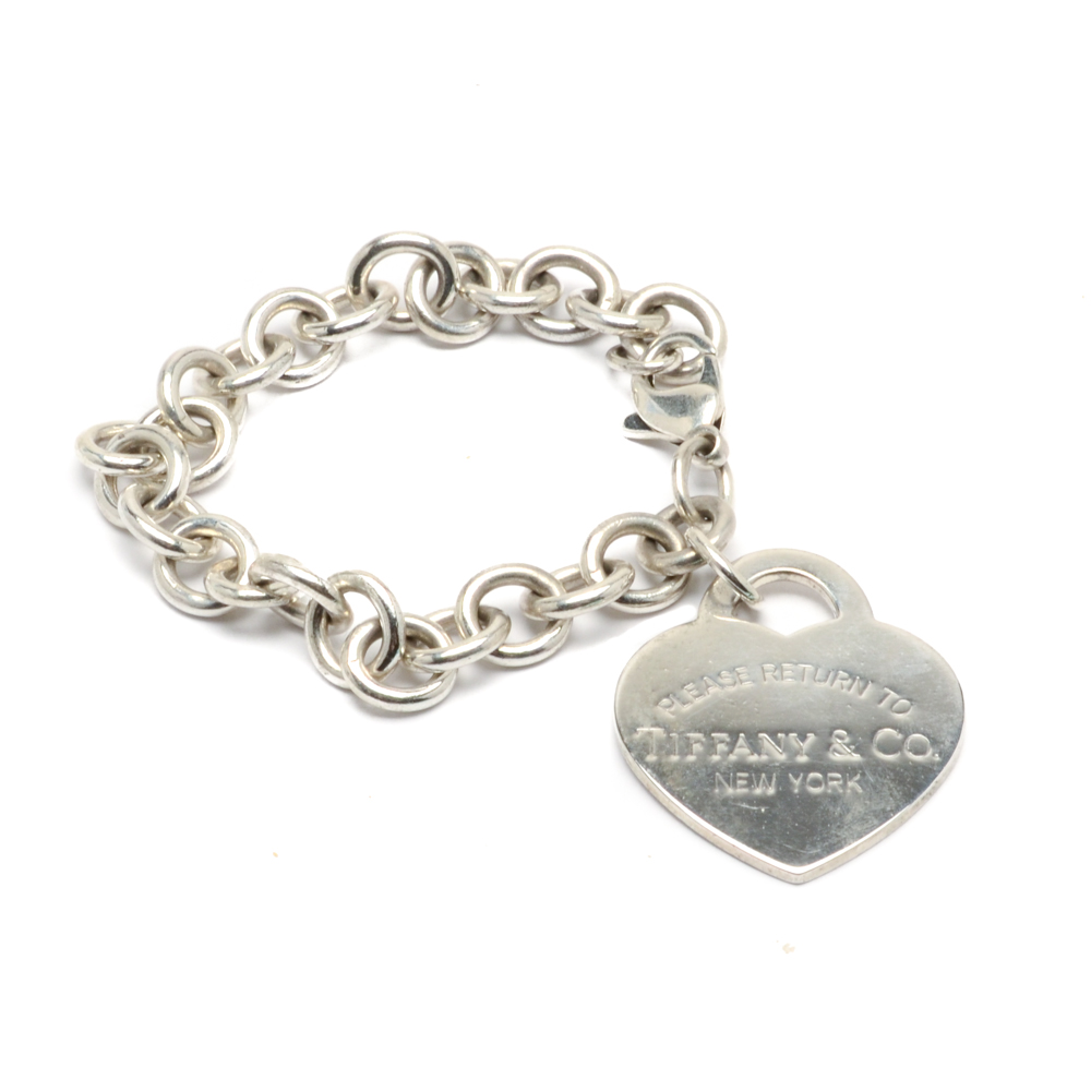 Sterling Silver "Return to Tiffany" Bracelet with Extra Large Heart Tag