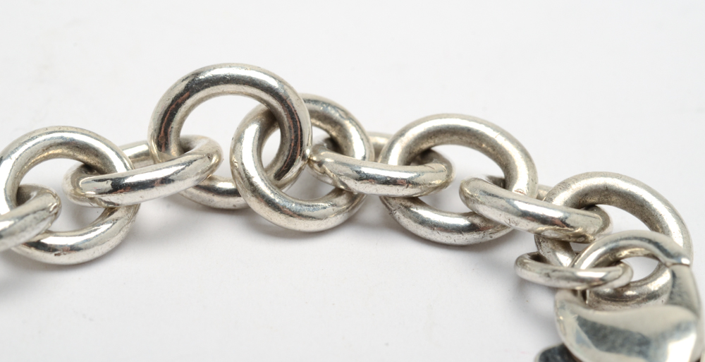 Sterling Silver "Return to Tiffany" Bracelet with Extra Large Heart Tag