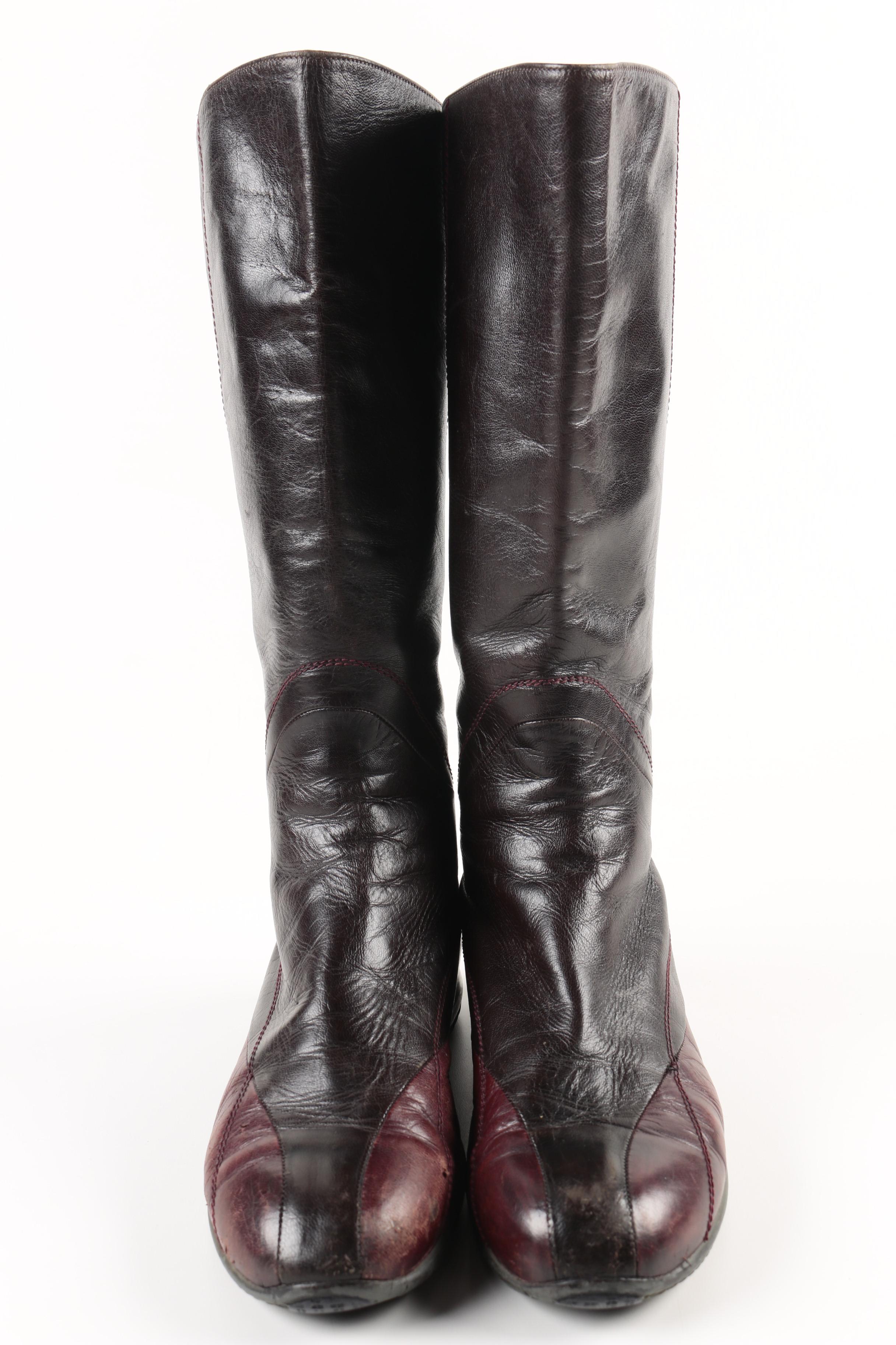 Prada Brown Leather Boots