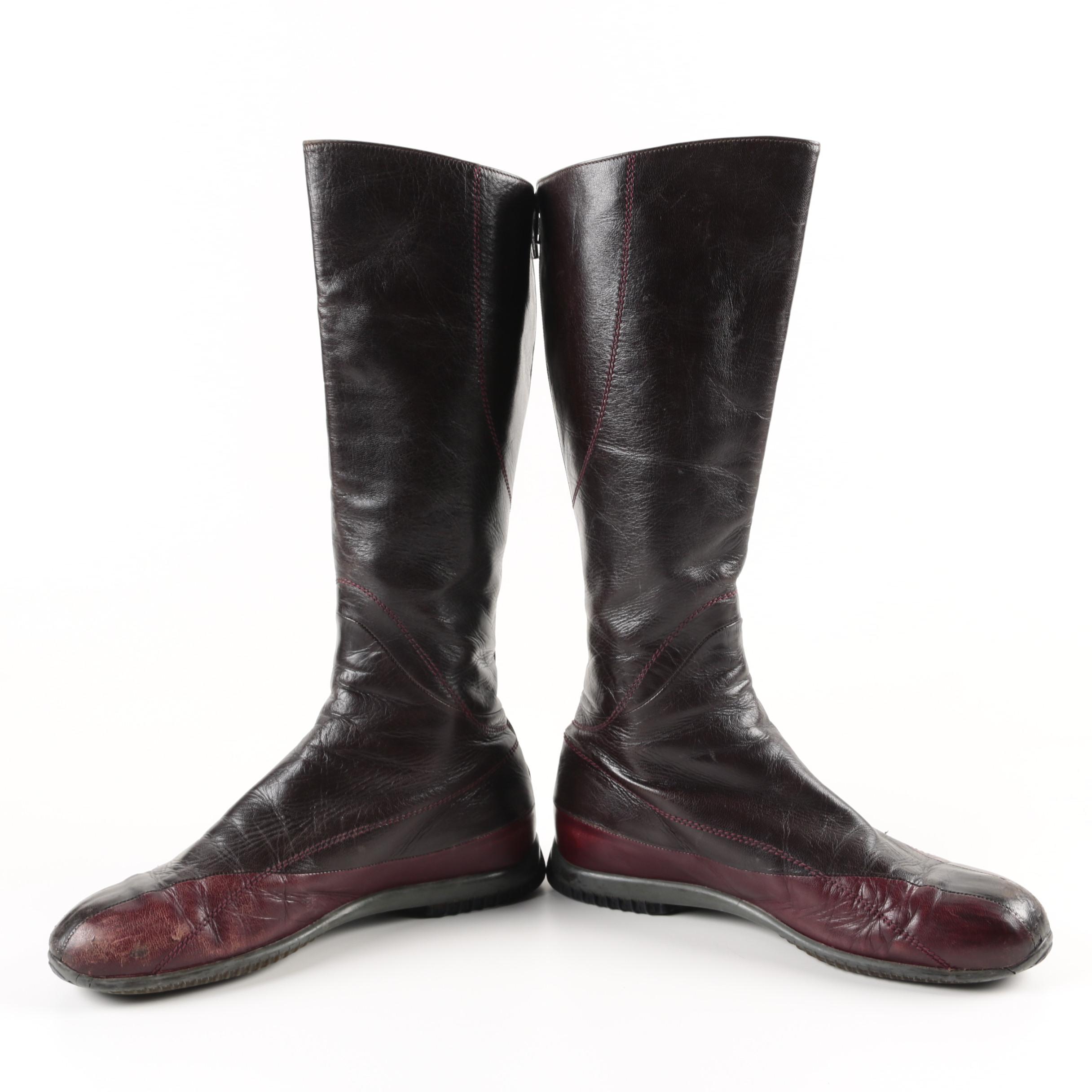 Prada Brown Leather Boots