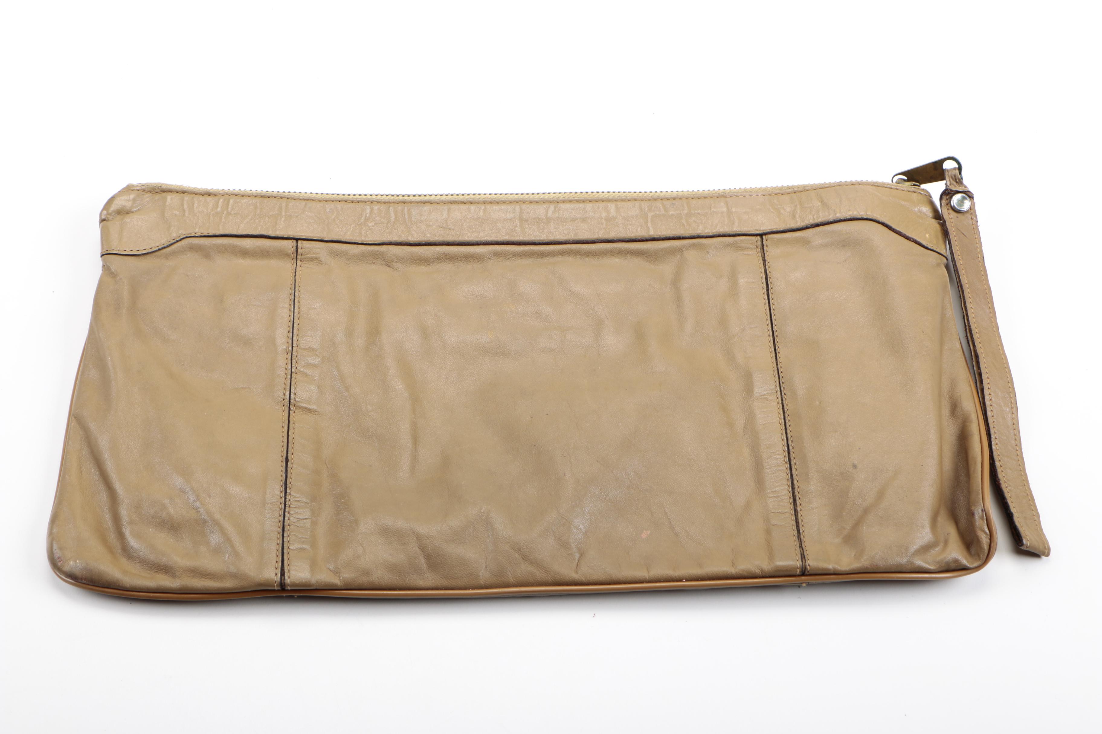 Vintage Clutch Handbags Including Crocodile