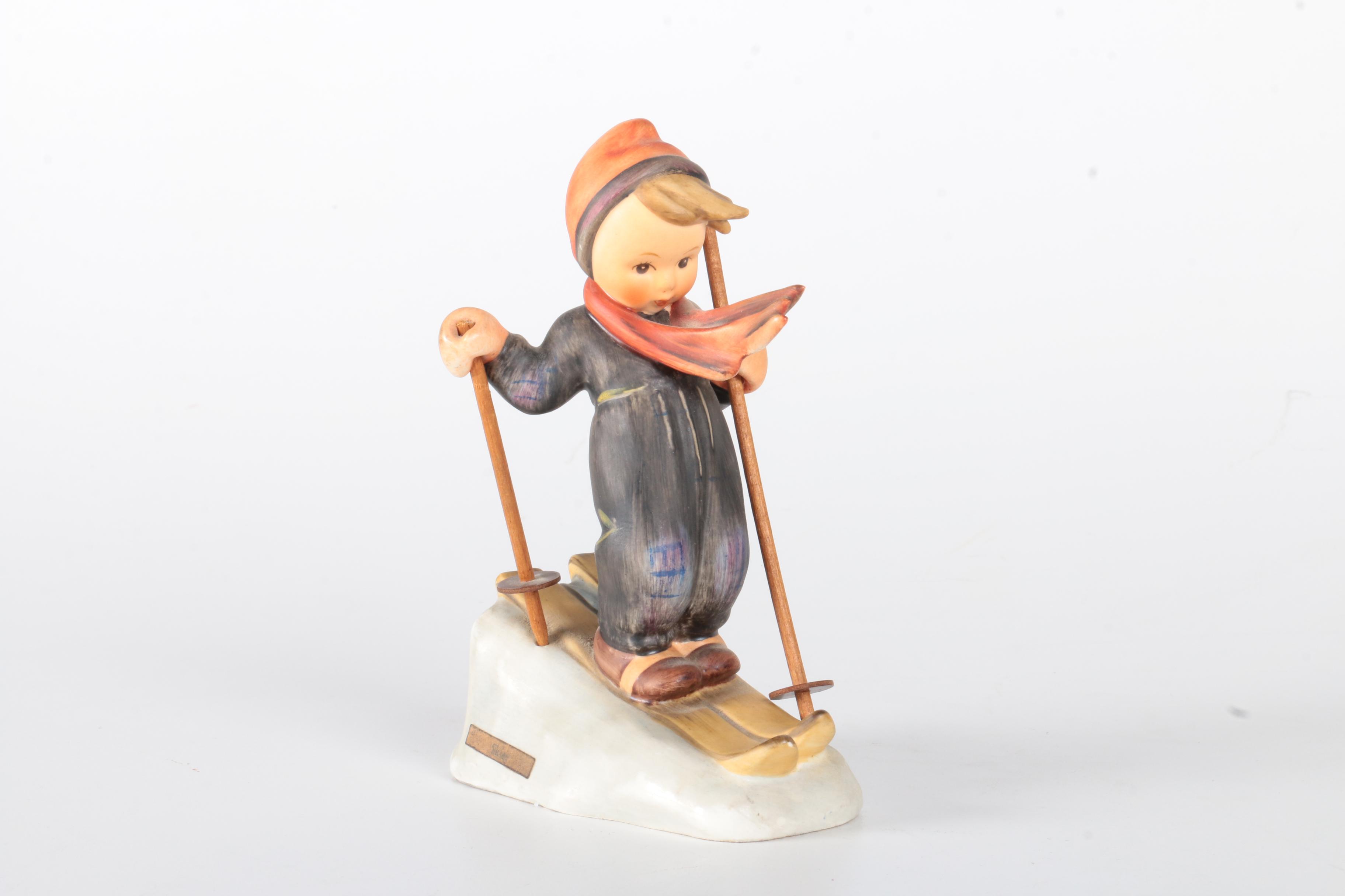 Porcelain Hummel Figurines Featuring "March Winds"
