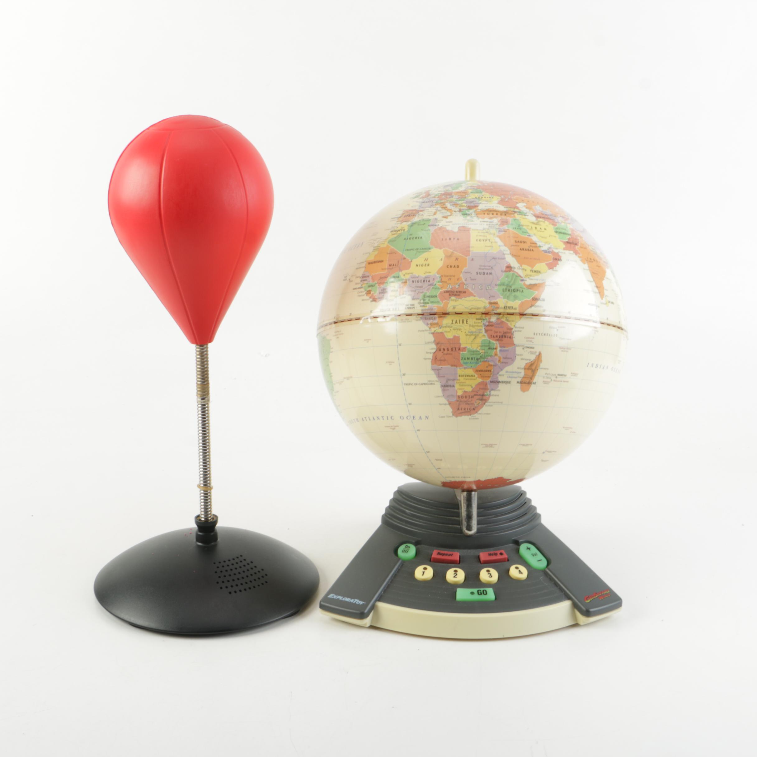 Exploratoy Globe and Desktop Punching Bag