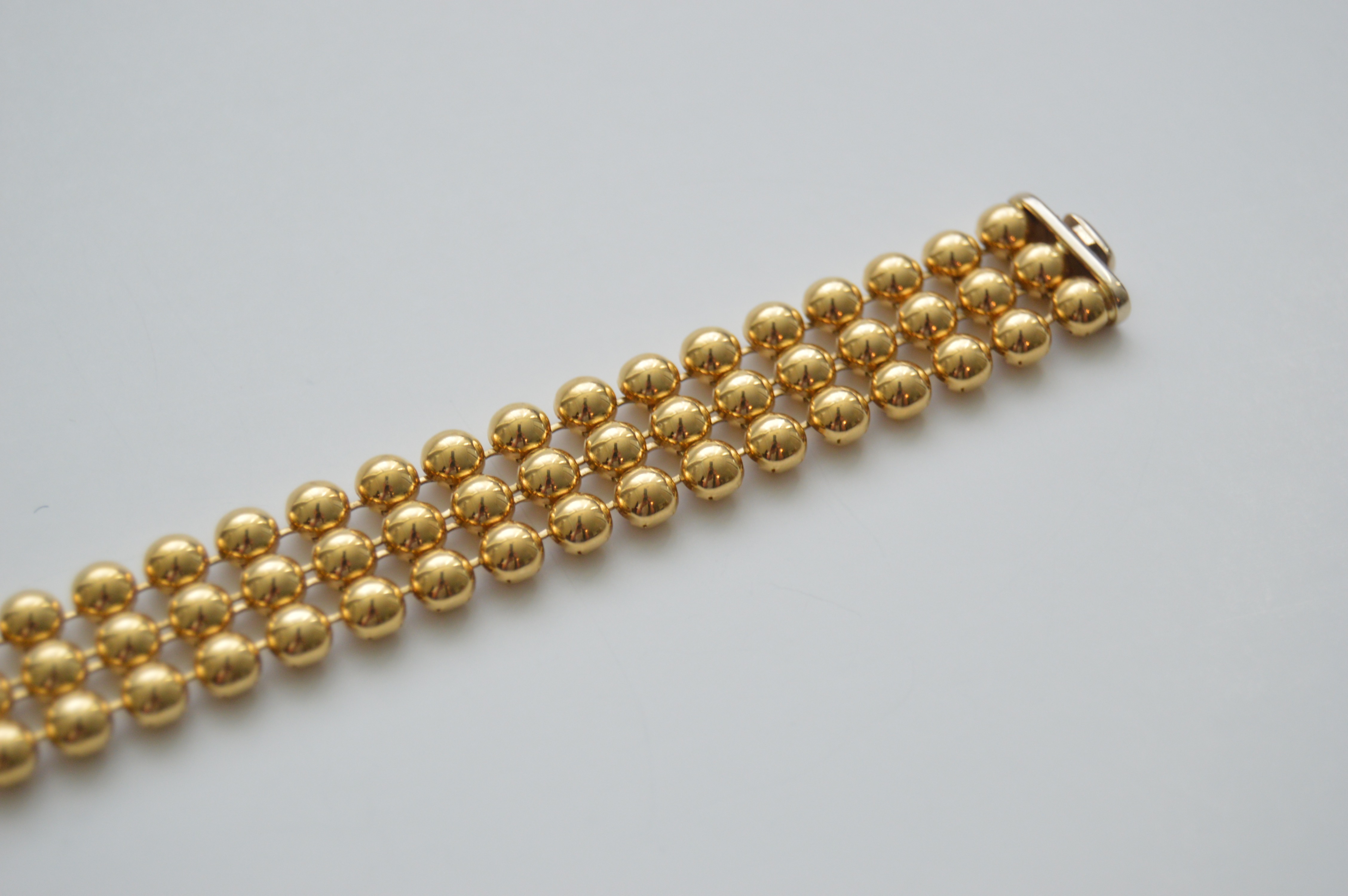 Signoretti 18K Yellow Gold Beaded Bracelet