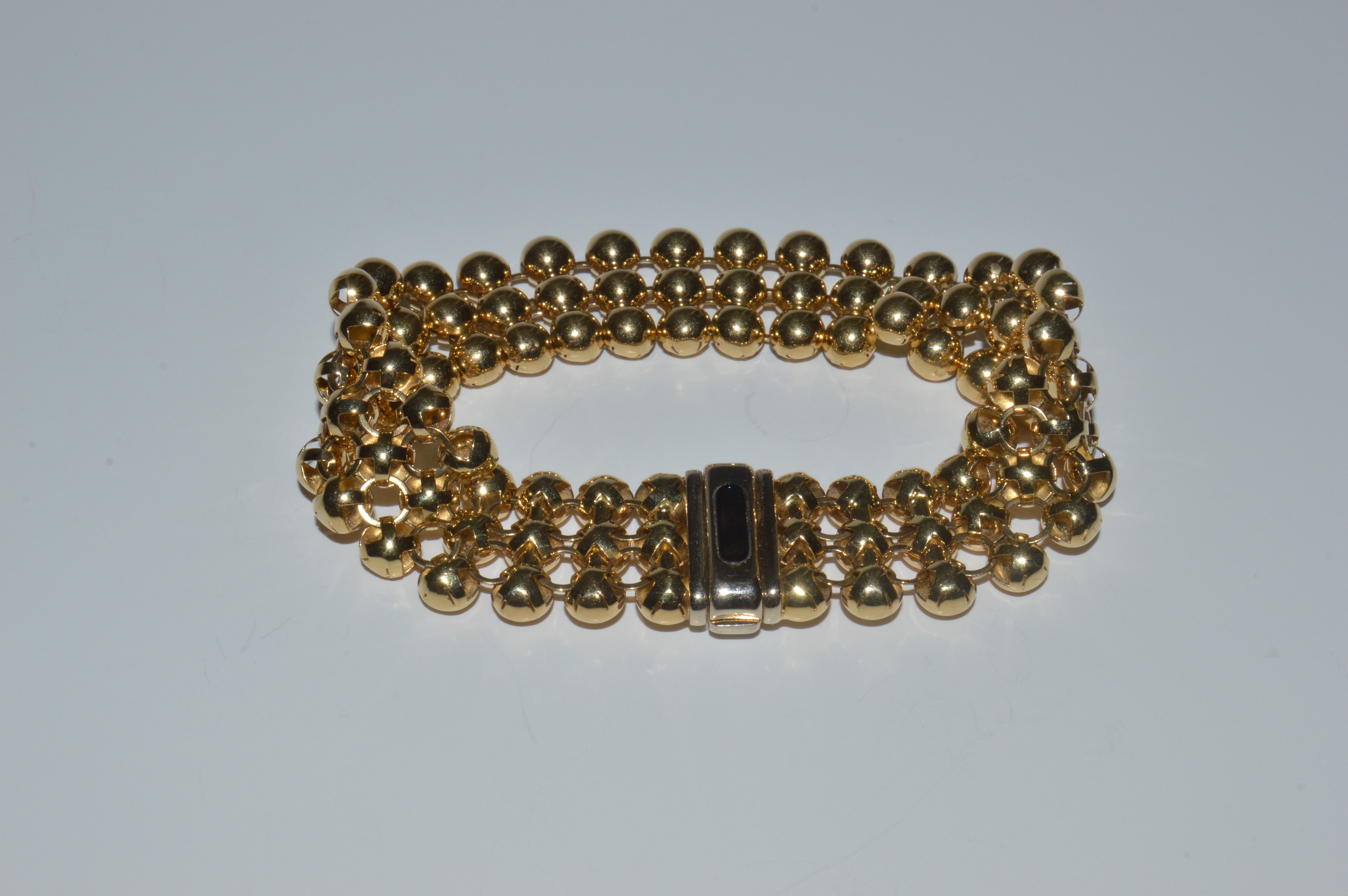 Signoretti 18K Yellow Gold Beaded Bracelet