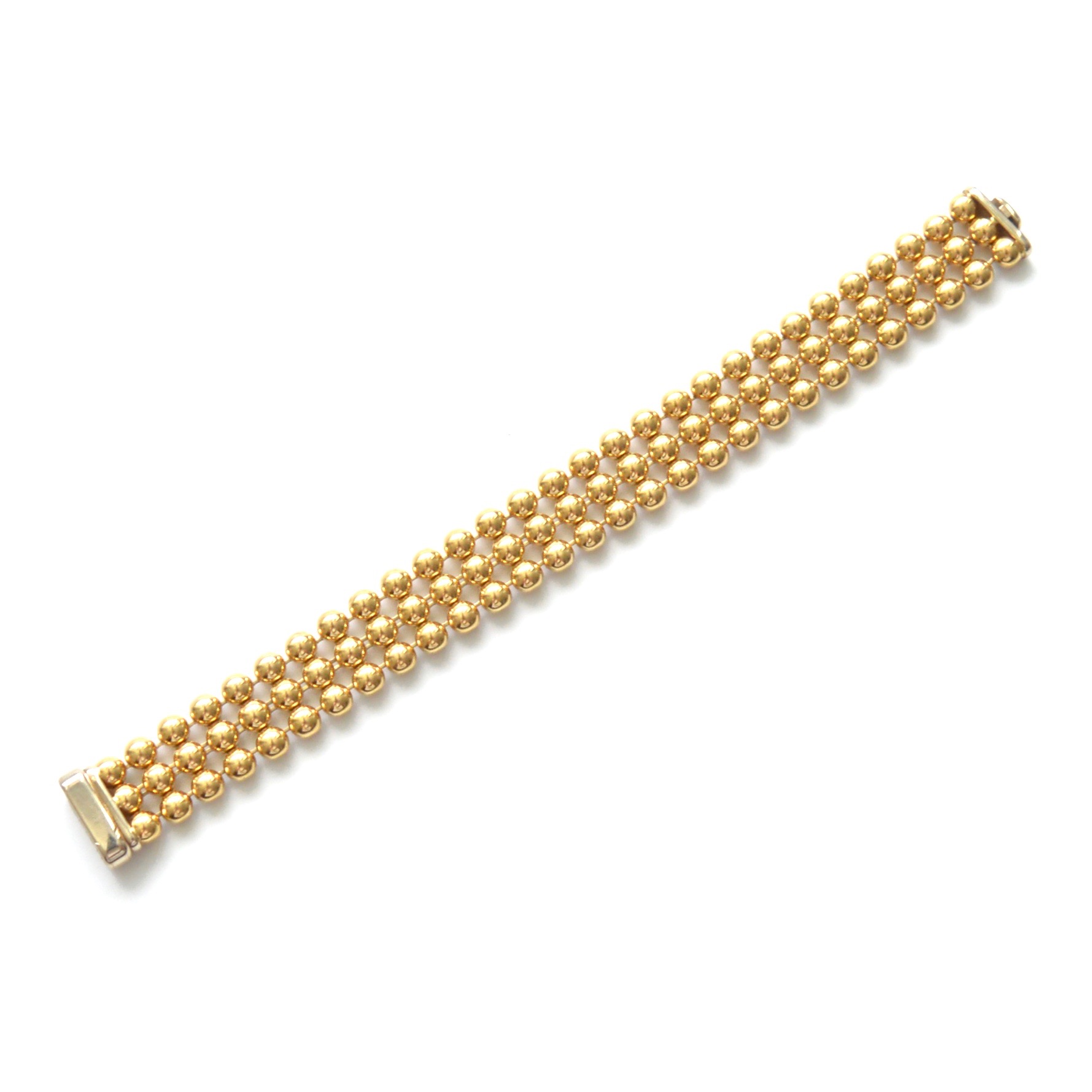 Signoretti 18K Yellow Gold Beaded Bracelet
