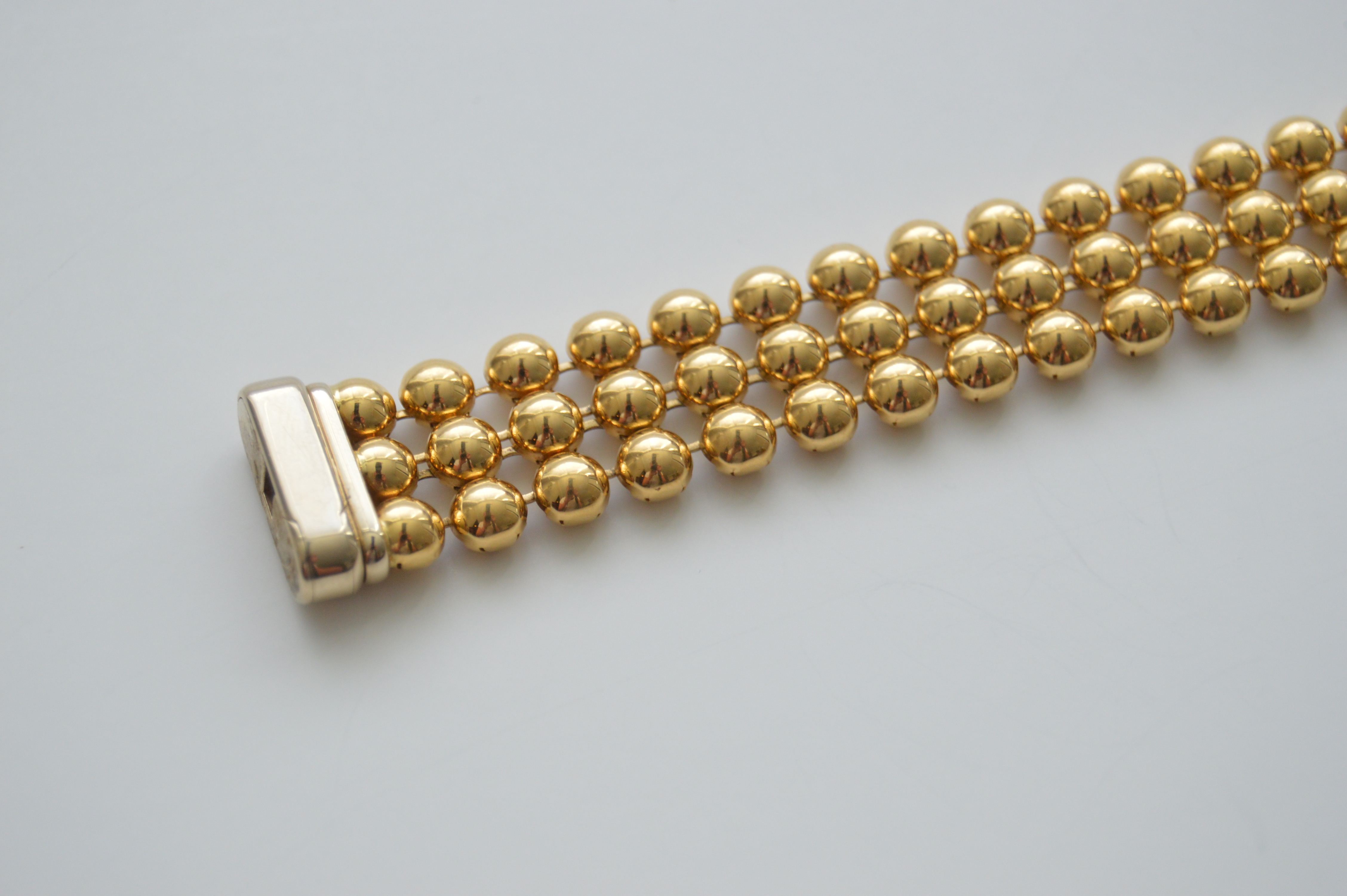 Signoretti 18K Yellow Gold Beaded Bracelet