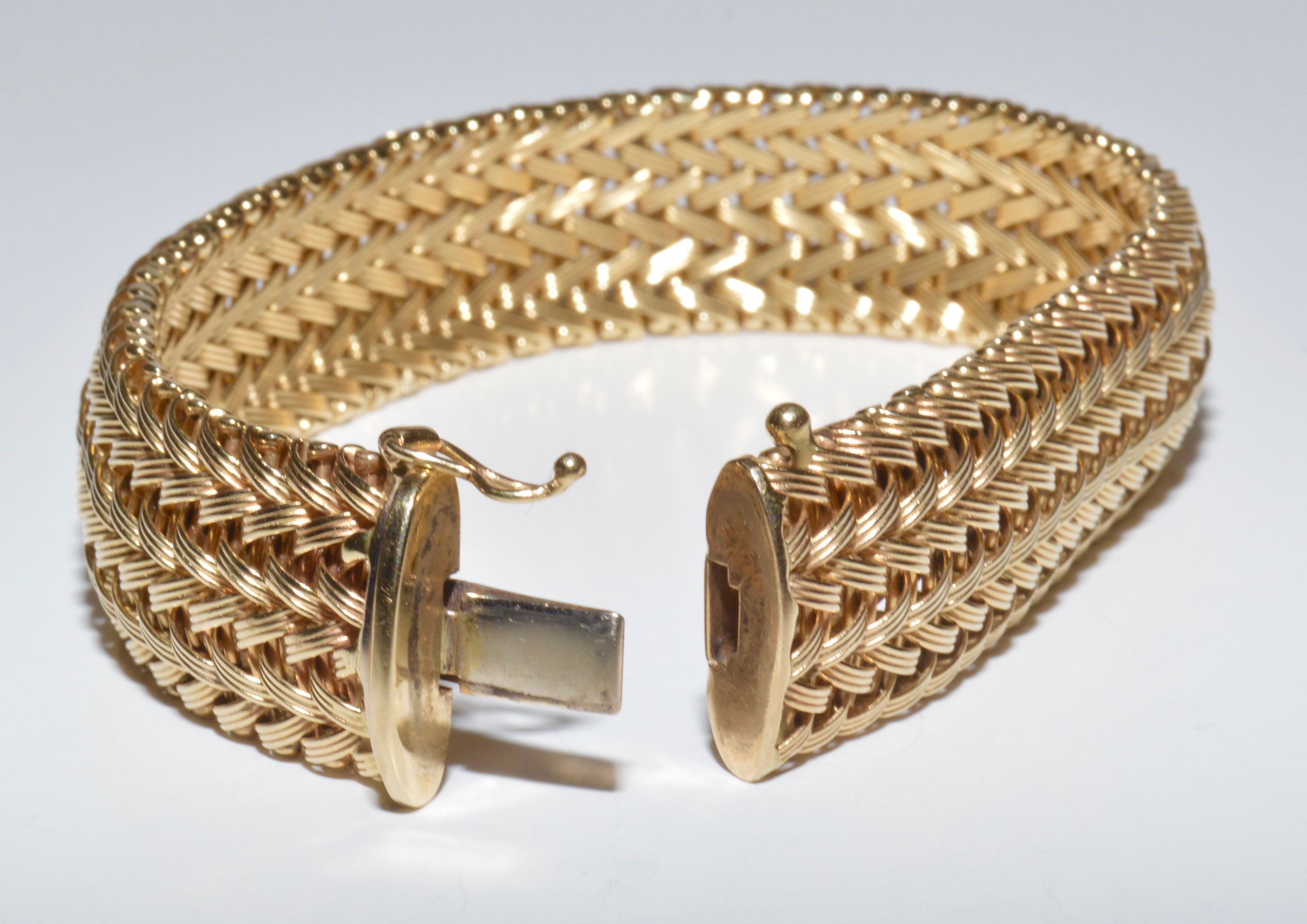 14K Yellow Gold Braided Bracelet