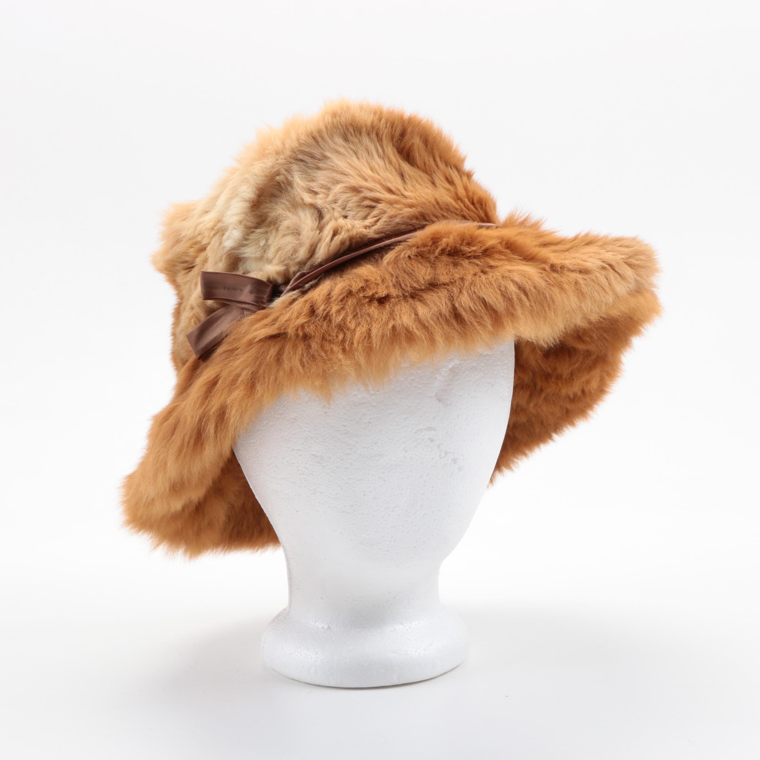 Vintage Rabbit Fur Hat
