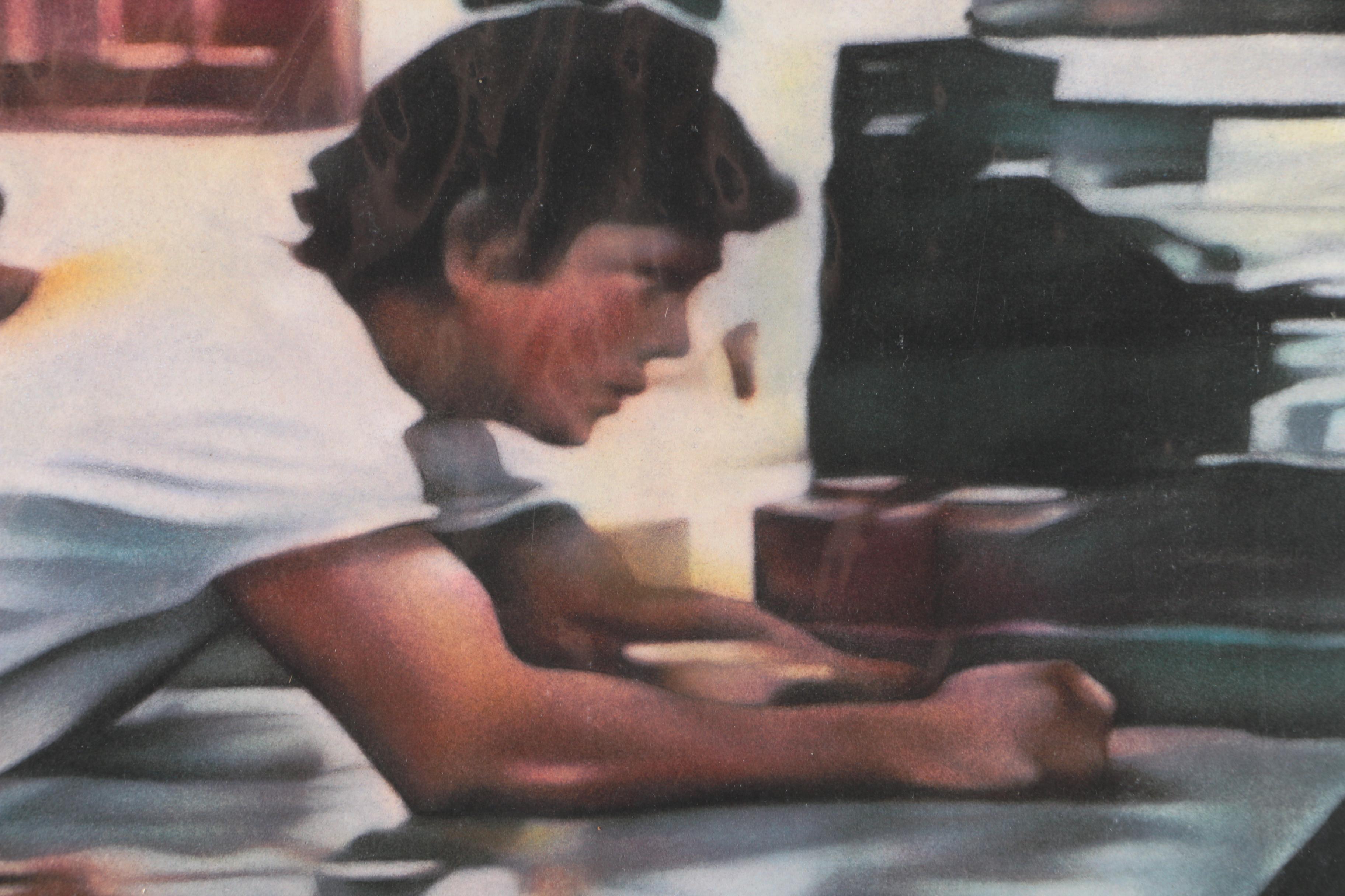 C.L. Cunningham Limited Edition Giclee "Silent Commerce"