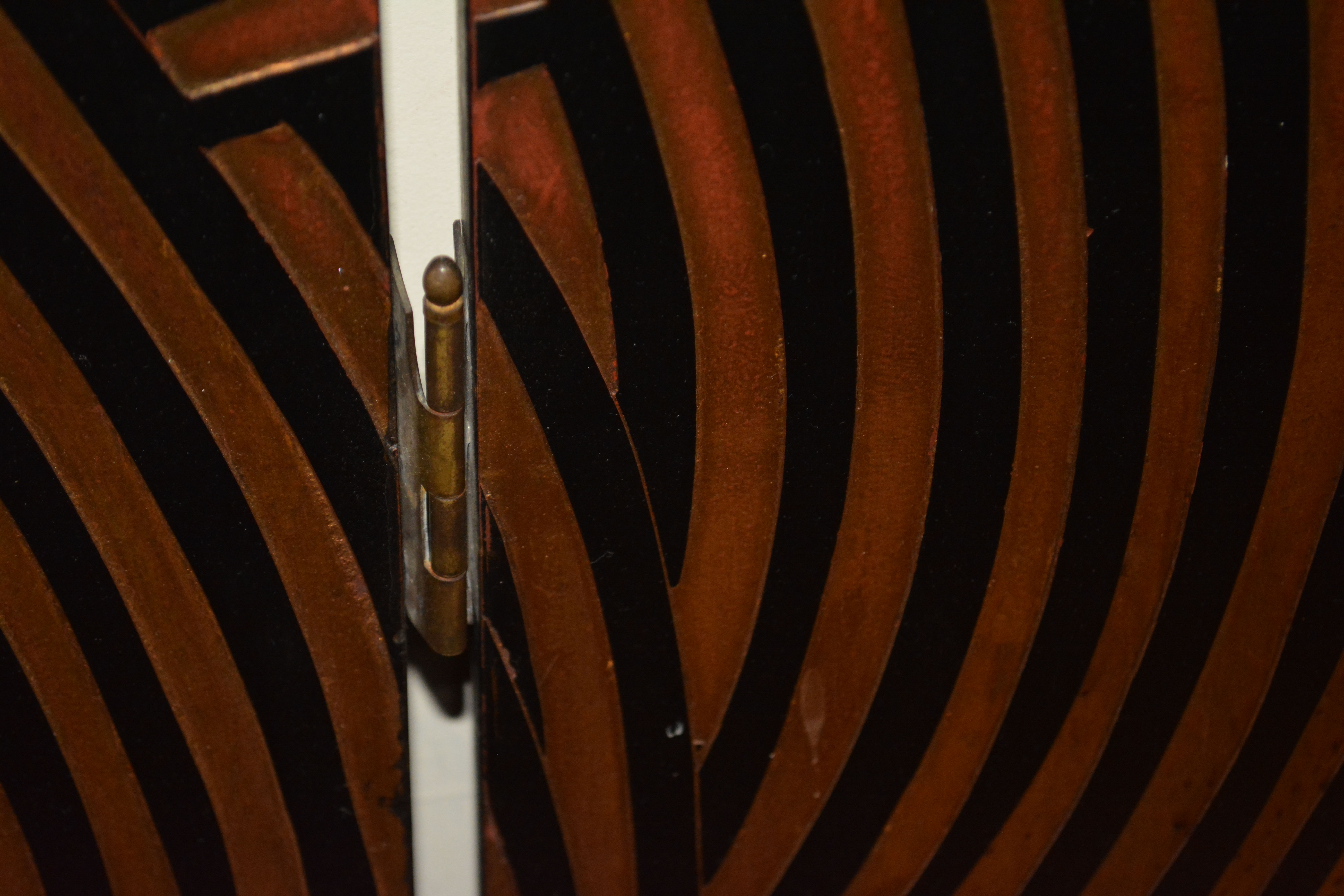 White Crane Motif Room Screen