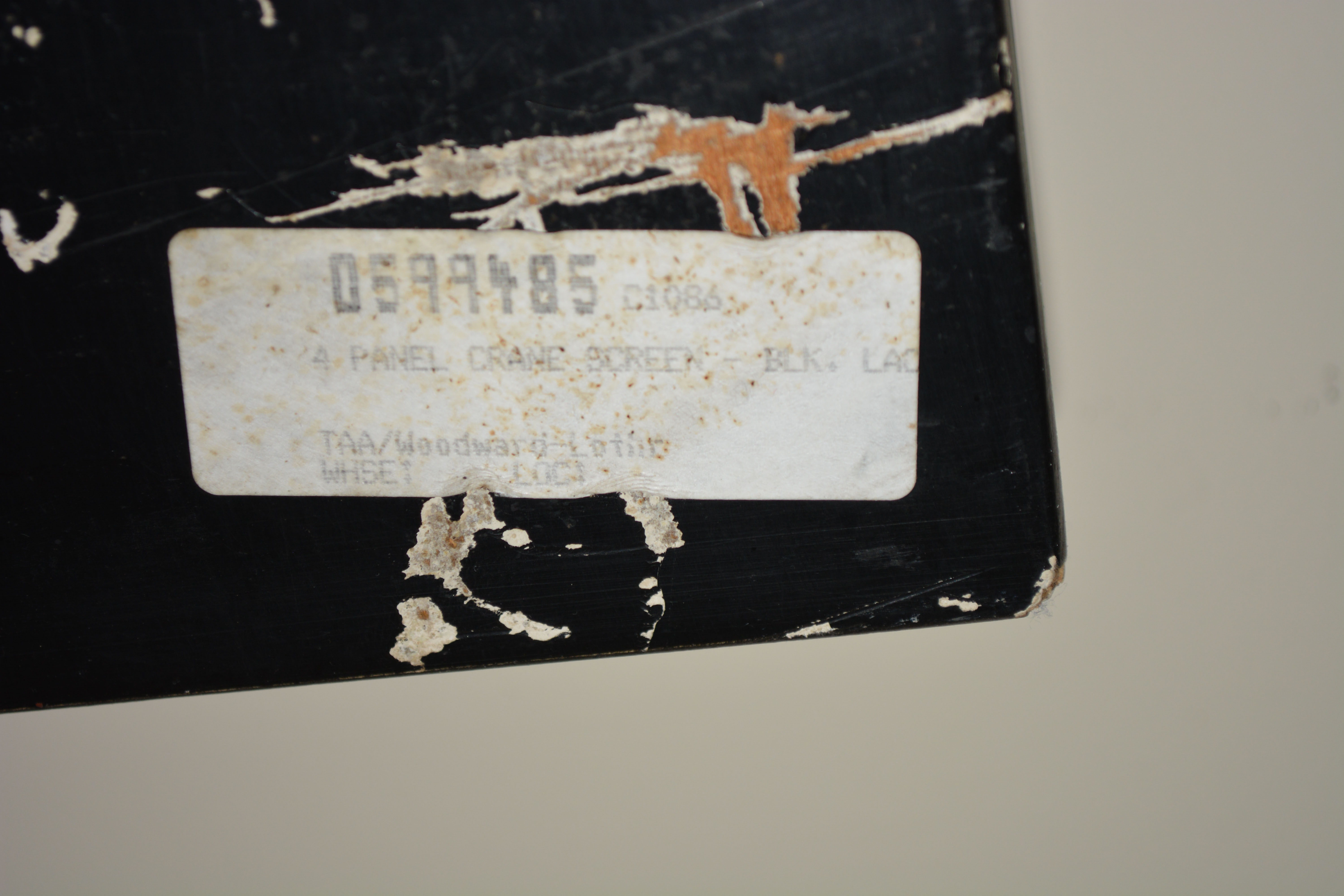 White Crane Motif Room Screen