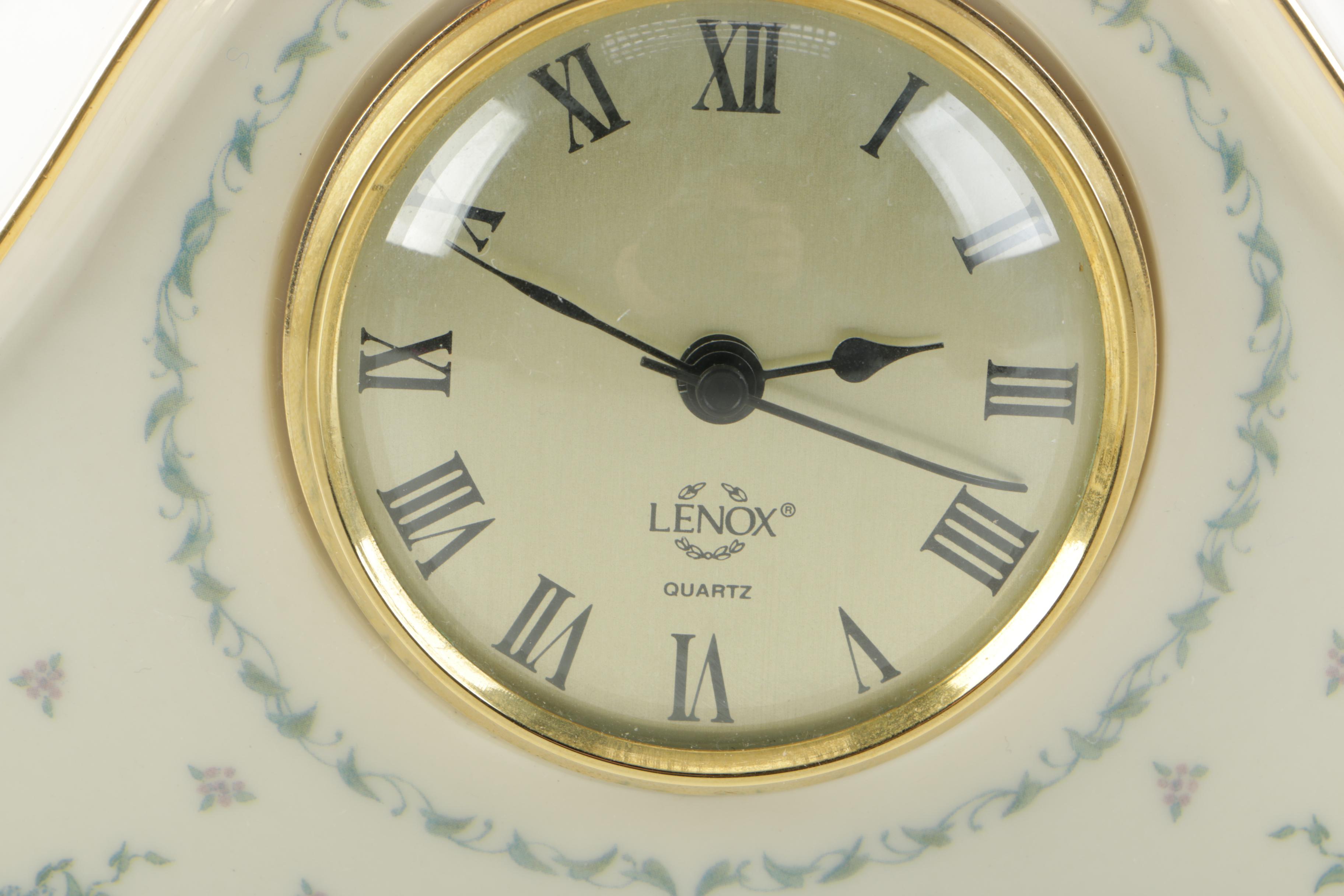 Lenox Porcelain Mantel Clock