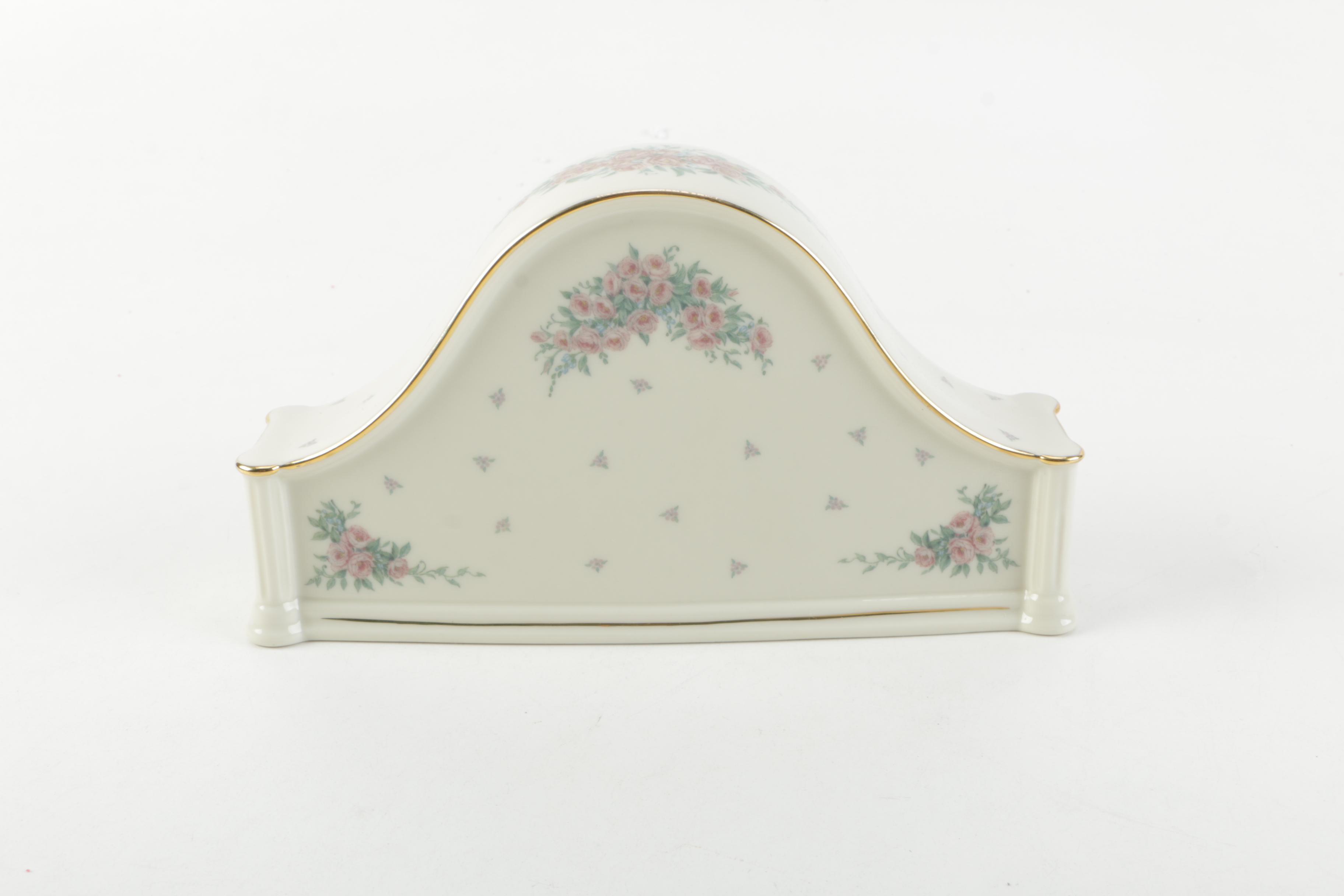 Lenox Porcelain Mantel Clock