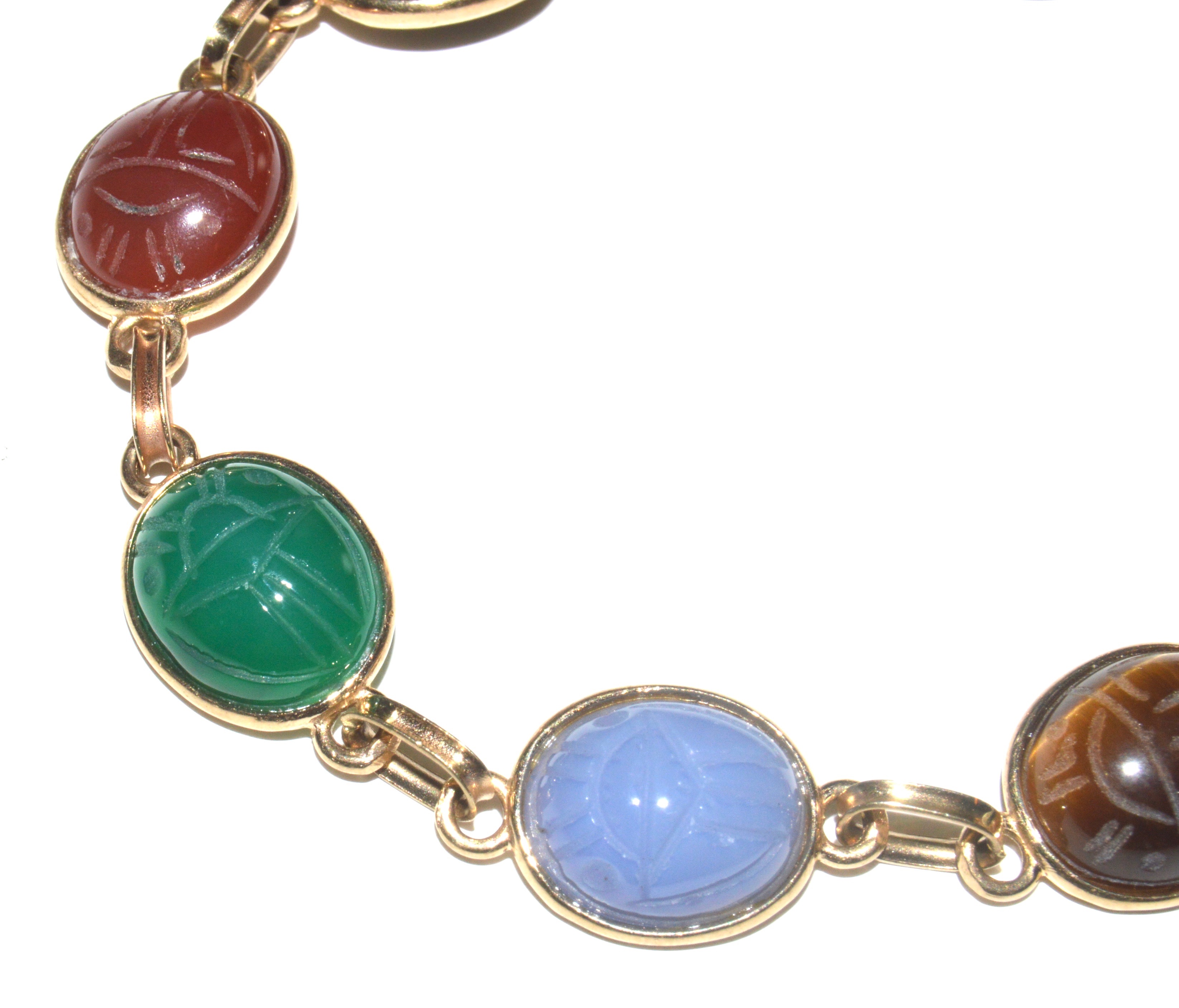 14K Gold Multi-Gemstone Bracelet