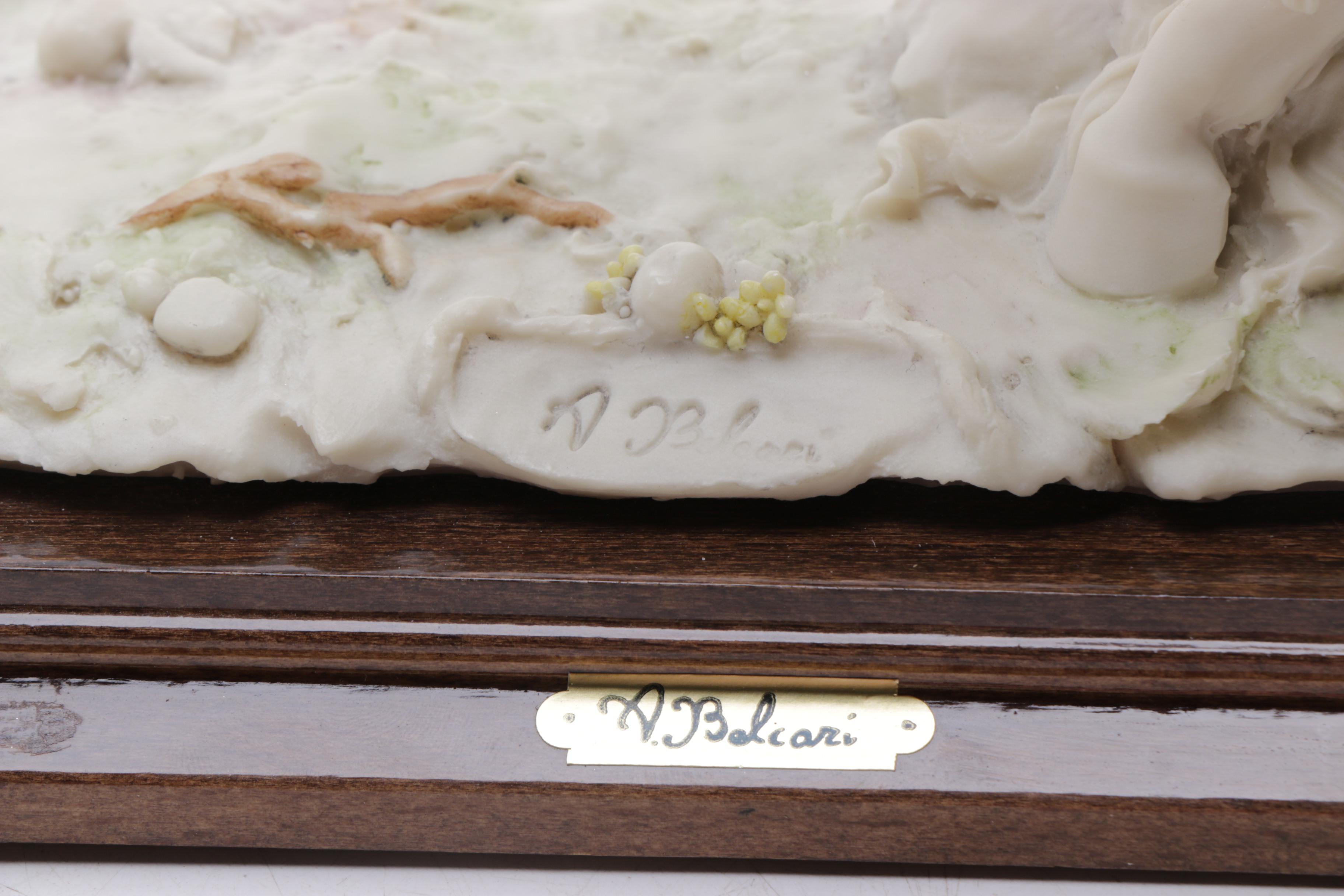 Reproduction Resin Sculpture of Pegasus After A. Belcari and Miniature Figurine