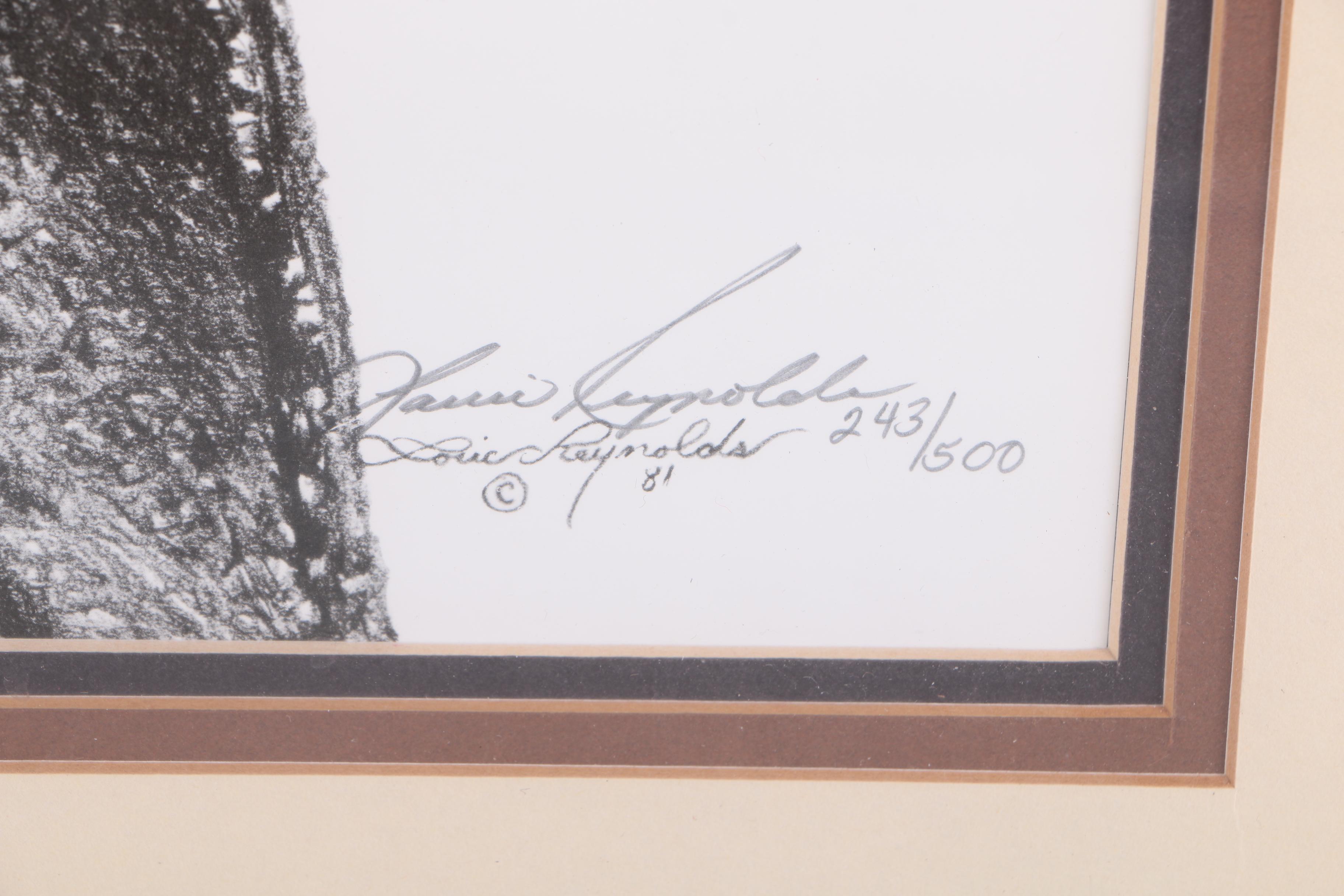 Louie Reynolds Limited Edition Offset Lithograph of a Man "Iron Horn"