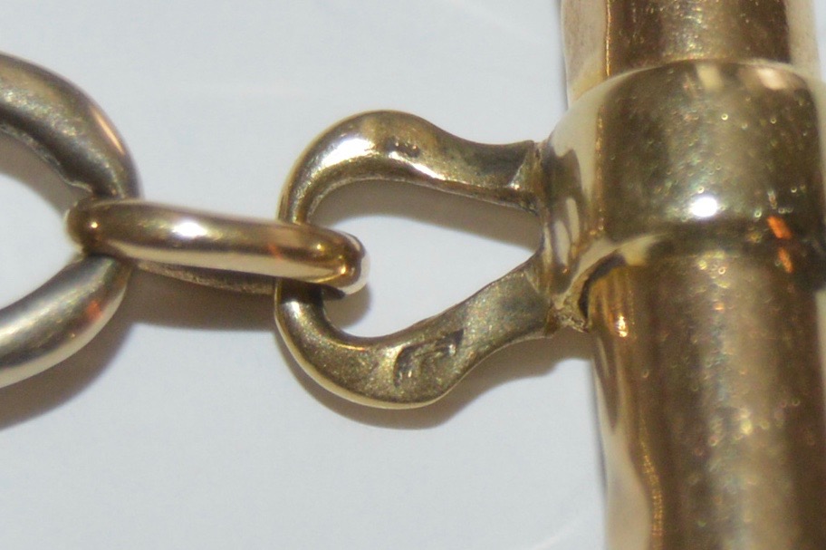 14K Yellow Gold Braided Bracelet with a Dyed Chalcedony Decorated Clasp