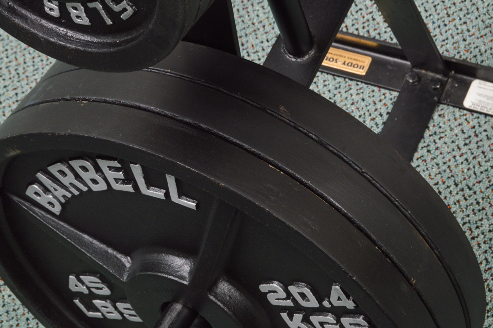 Body Solid weight tree 4 - 2.5 lbs  8 - 5 lbs 4 - 25 lbs 3 - 45 lbs