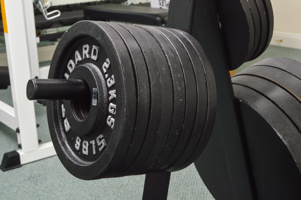 Body Solid weight tree 4 - 2.5 lbs  8 - 5 lbs 4 - 25 lbs 3 - 45 lbs