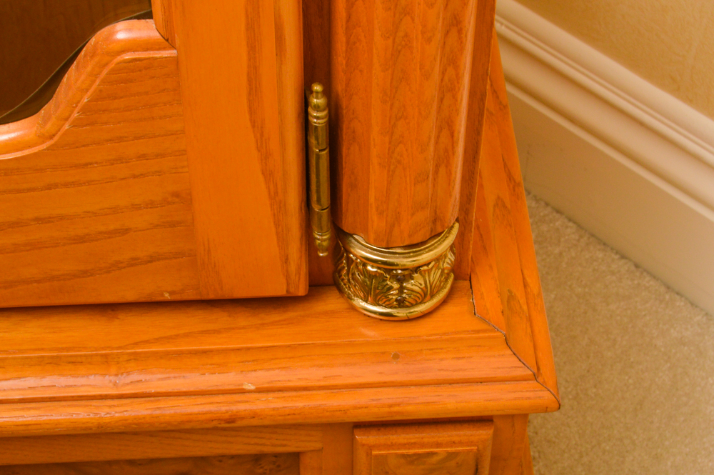 King Arthur Clock Company Oak Grandfather Clock