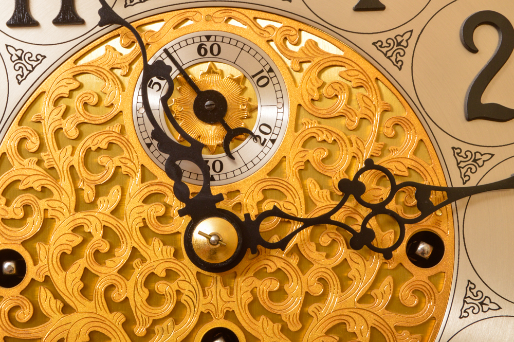 King Arthur Clock Company Oak Grandfather Clock